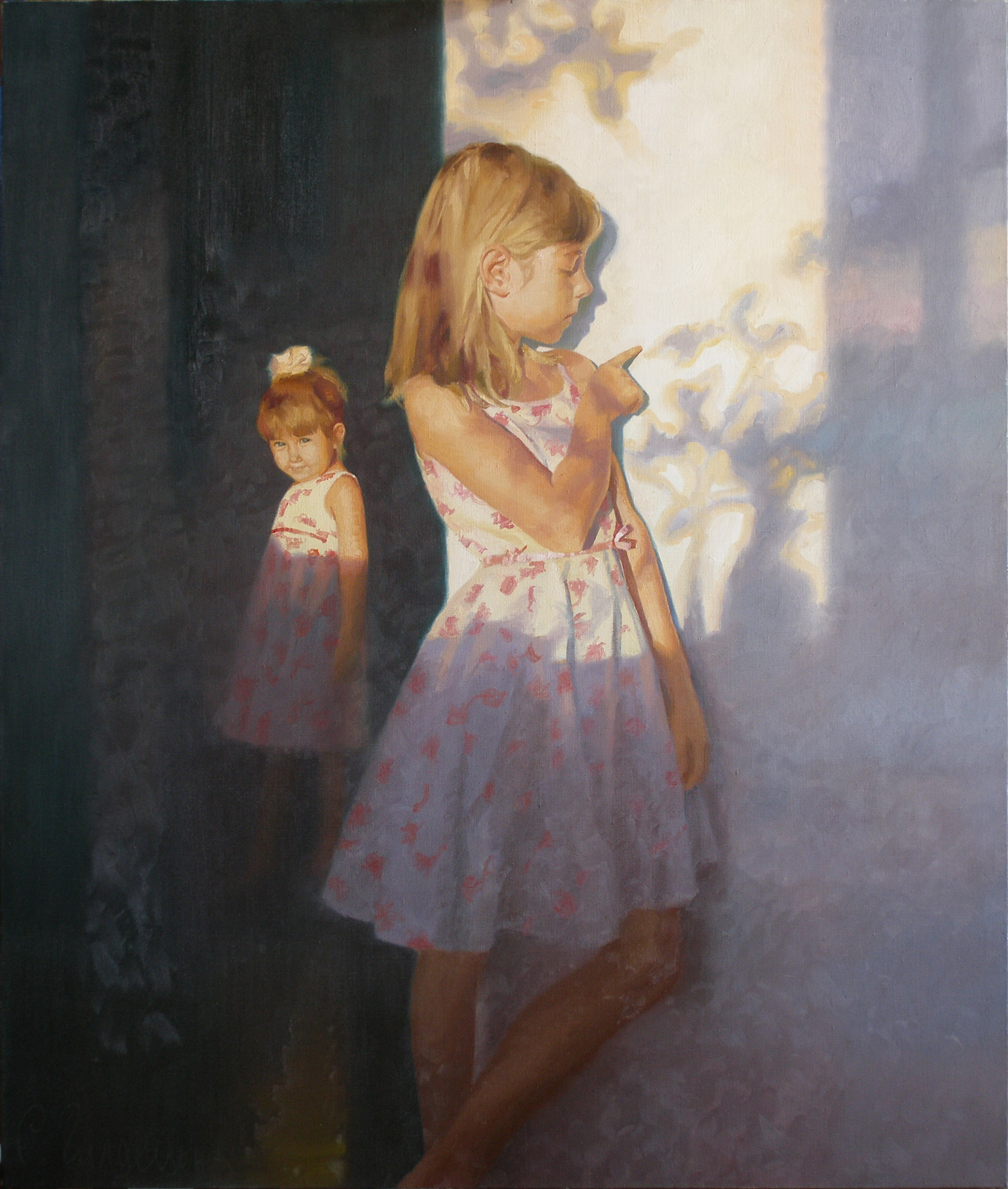 "Beams of the evening", 2011, oil on canvas, 120 × 100 cm