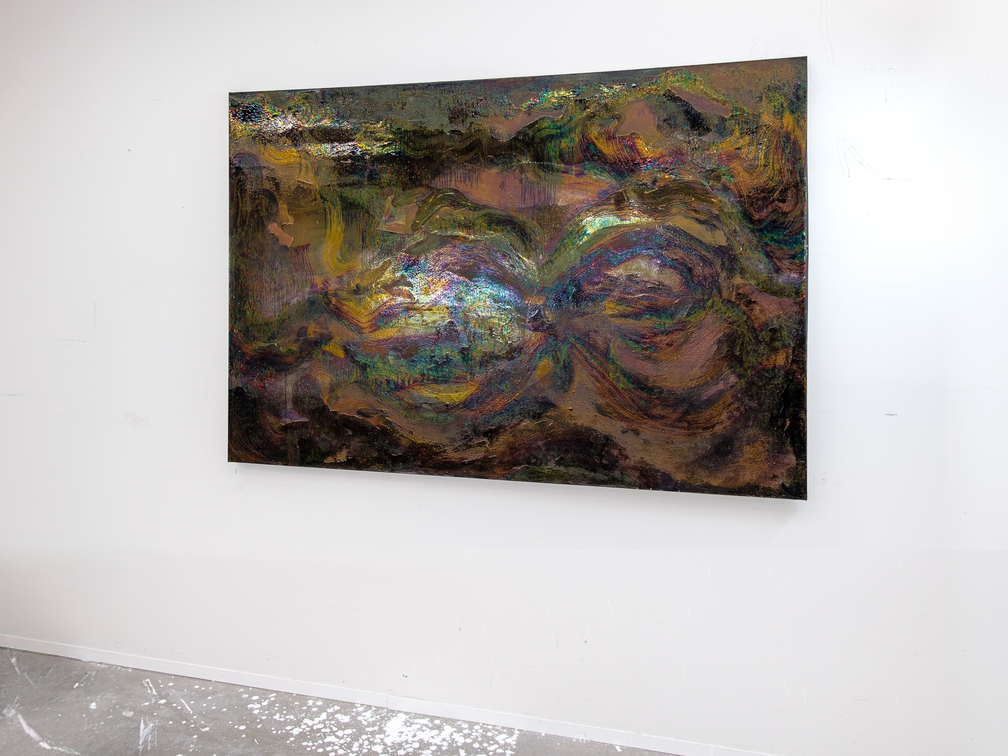 Requiem to Hanasaari from 'Structural colour paintings' by Laura Lowe