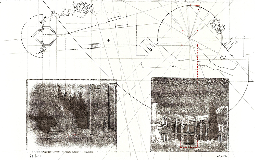 Concept sketch, In 1994, LUC began work on the Eden Project…