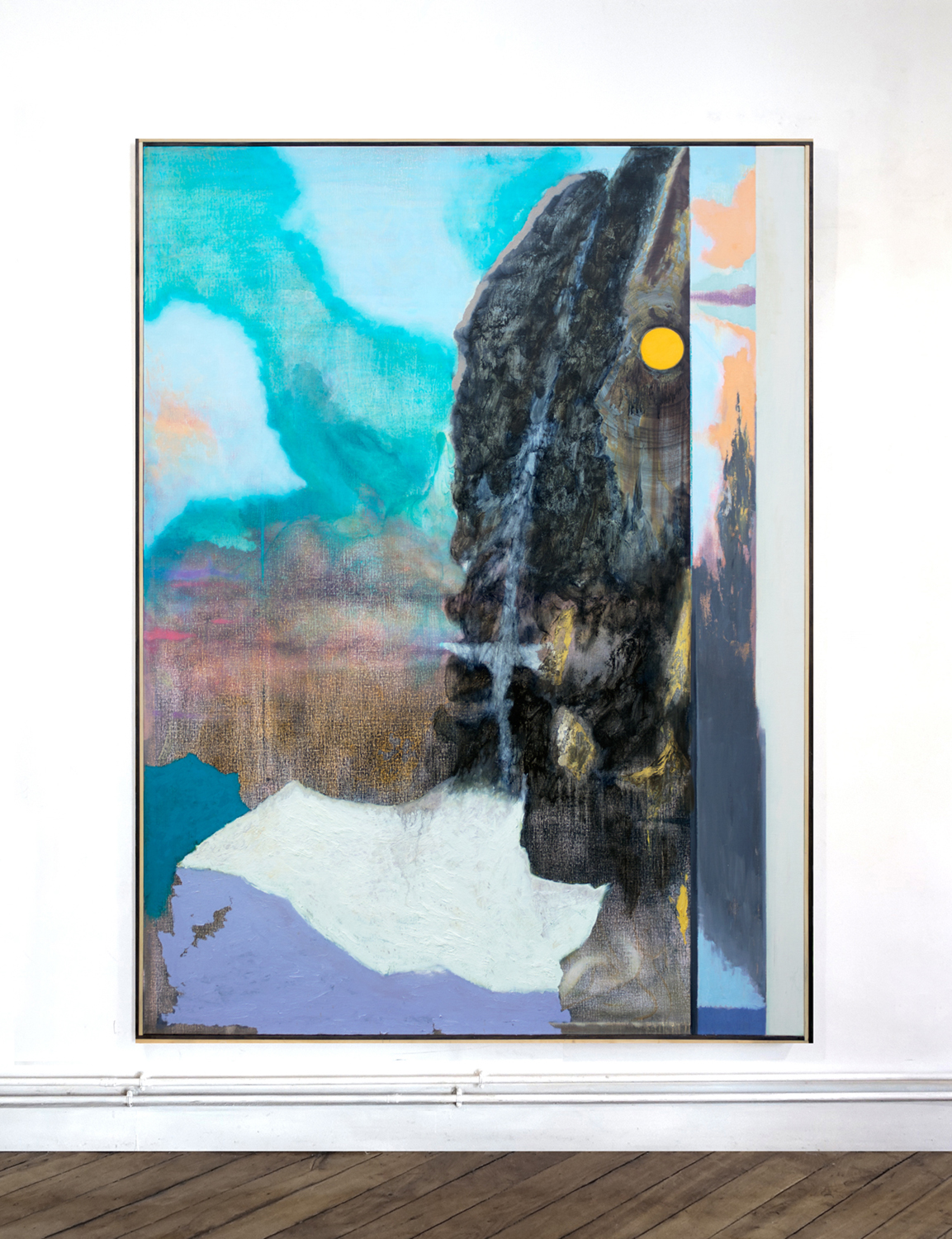 Clarity (I grab, it falls away), oil on linen, 200x150 cm, 2016