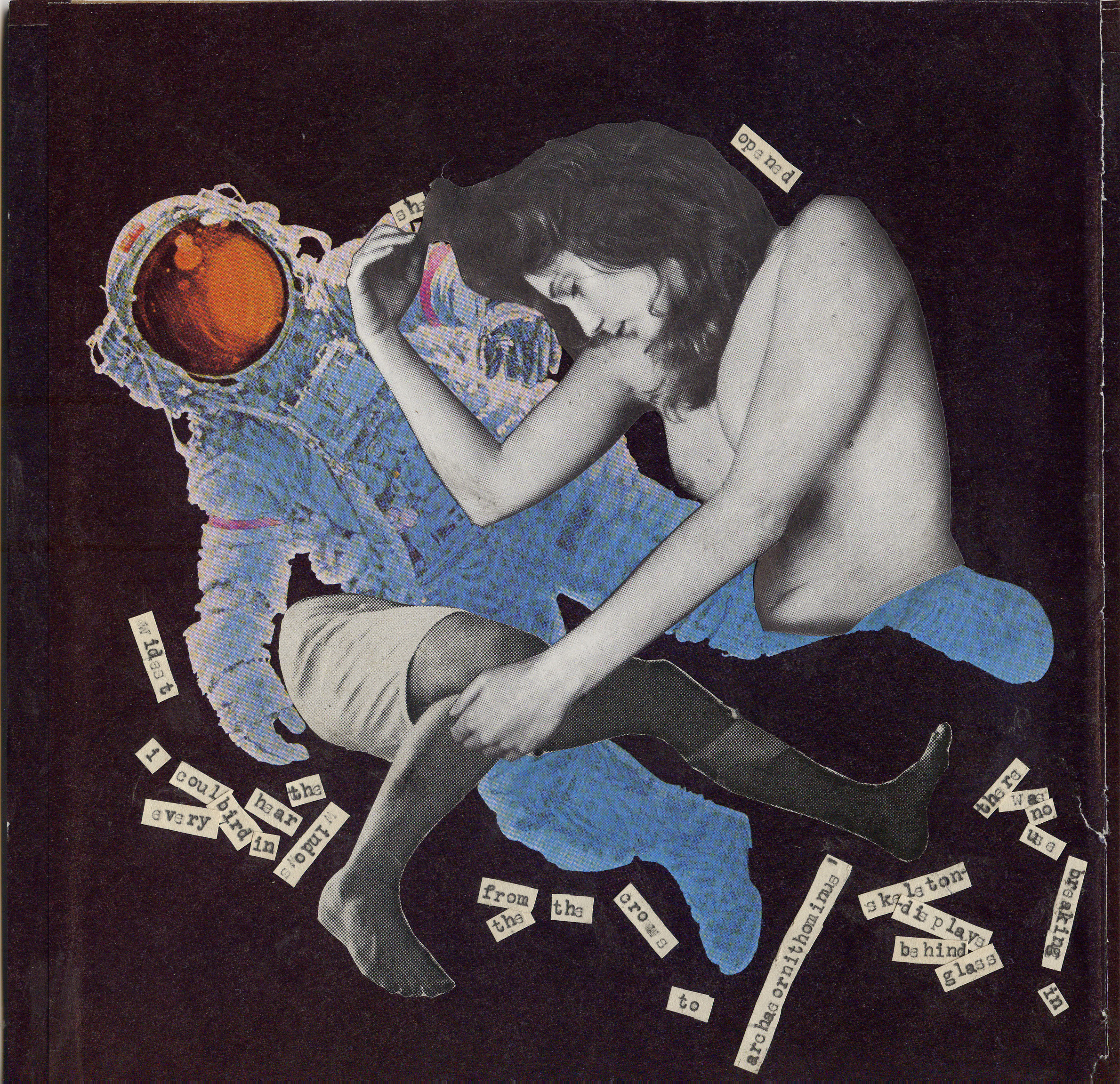 she opened widest at the windows - (hand-cut paper collage) 2011 - SOLD