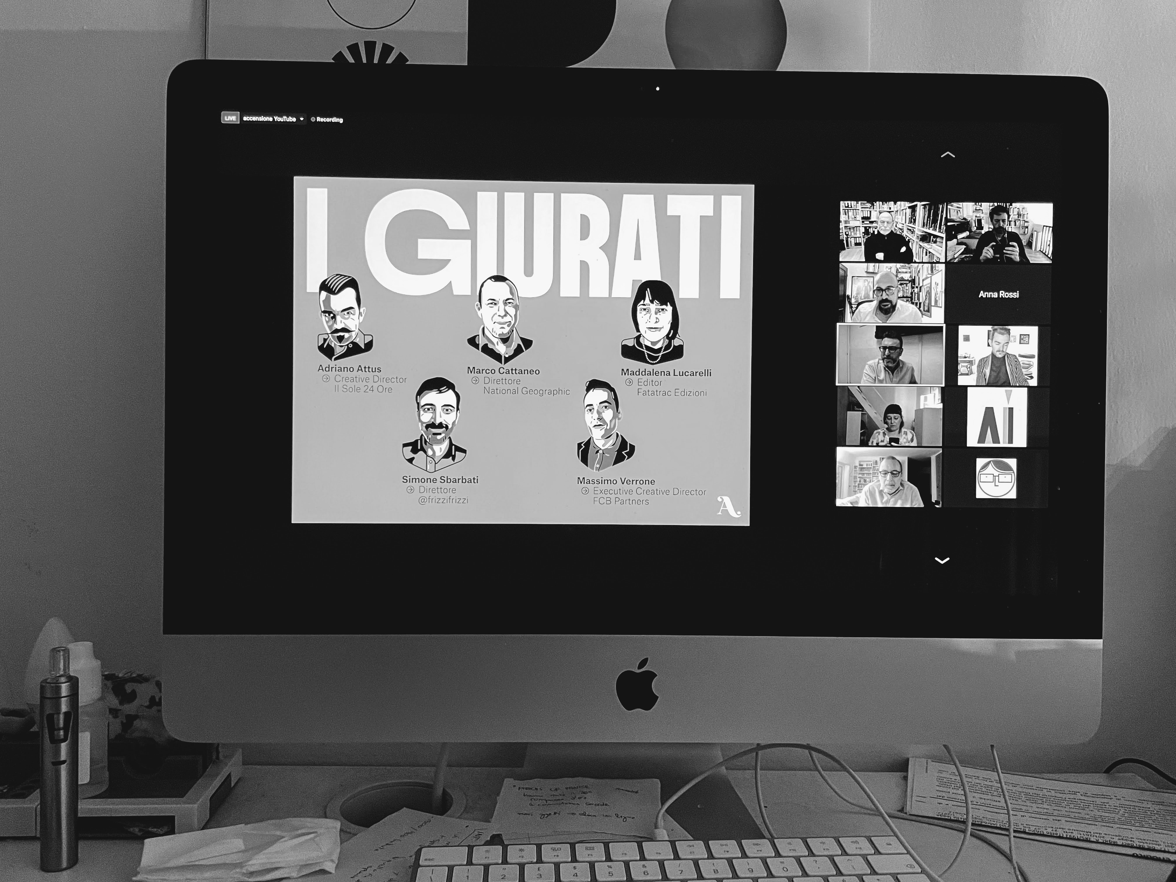 Riunione della giuria del concorso Annual, 29-4-21