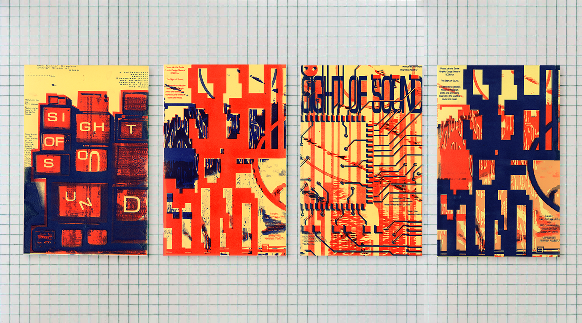 Risograph-printed posters