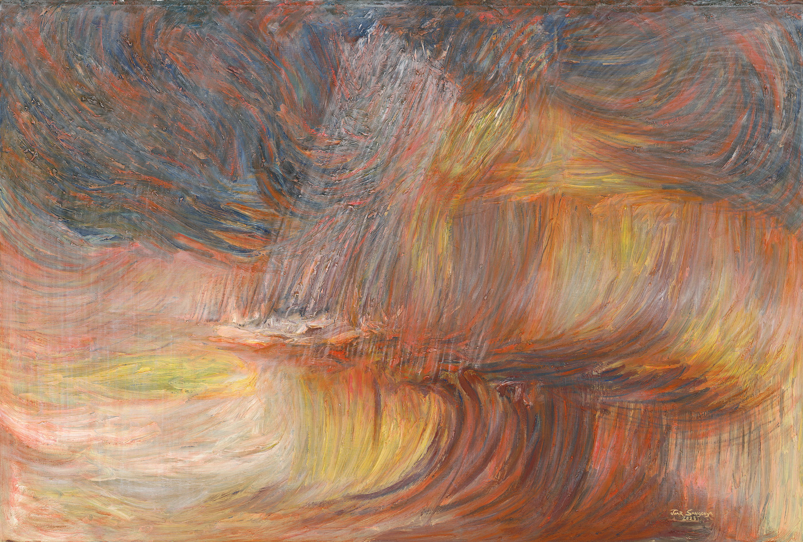 Pilgrimage: Persian Gulf I, 122 x 183 cm, oil on canvas, 2023