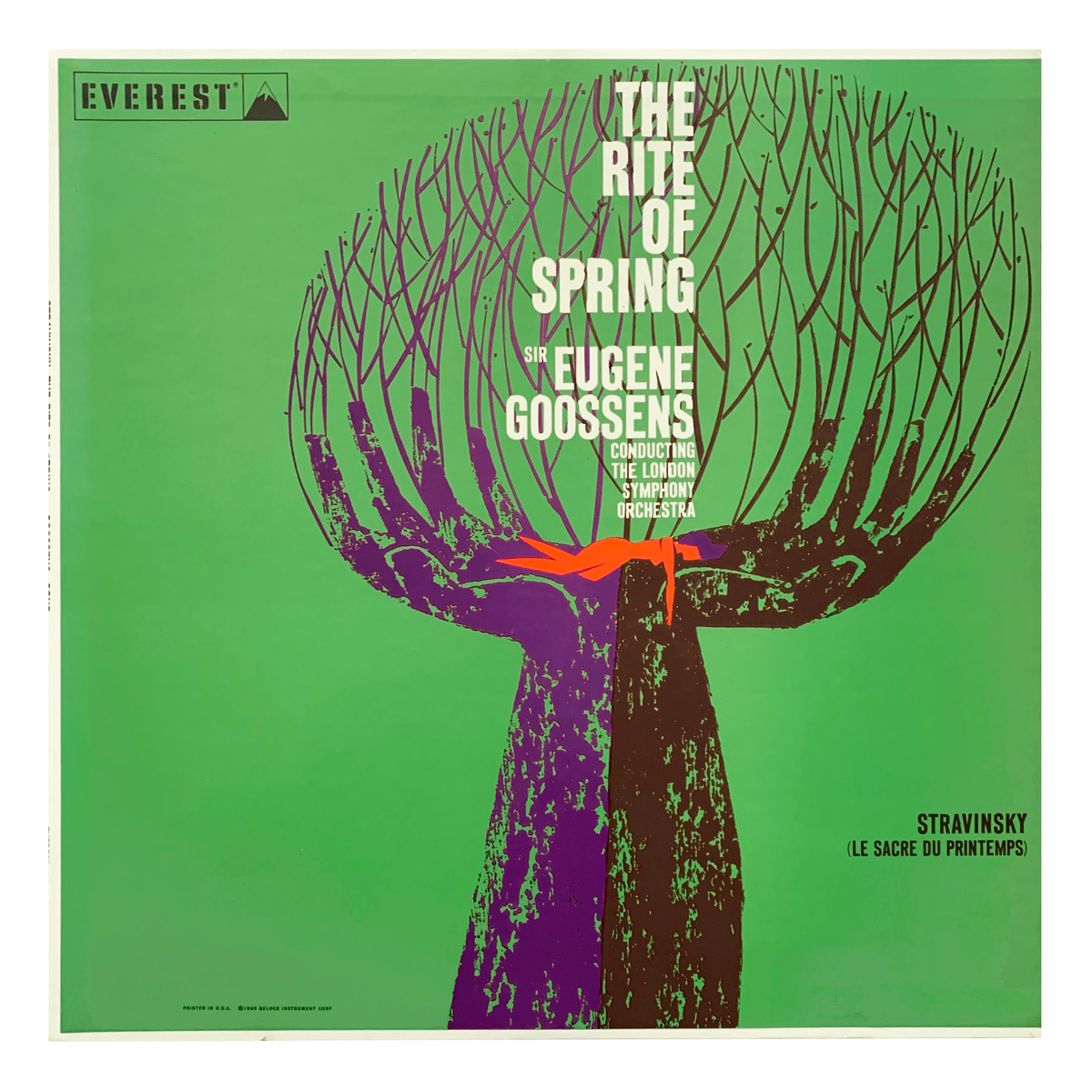 Everest SDBR 3047 Igor Stravinsky - Le Sacre du printemps London Symphony Orchestra - Eugene Goossens Design: Uncredited (Juan Carlos Colevatti?)