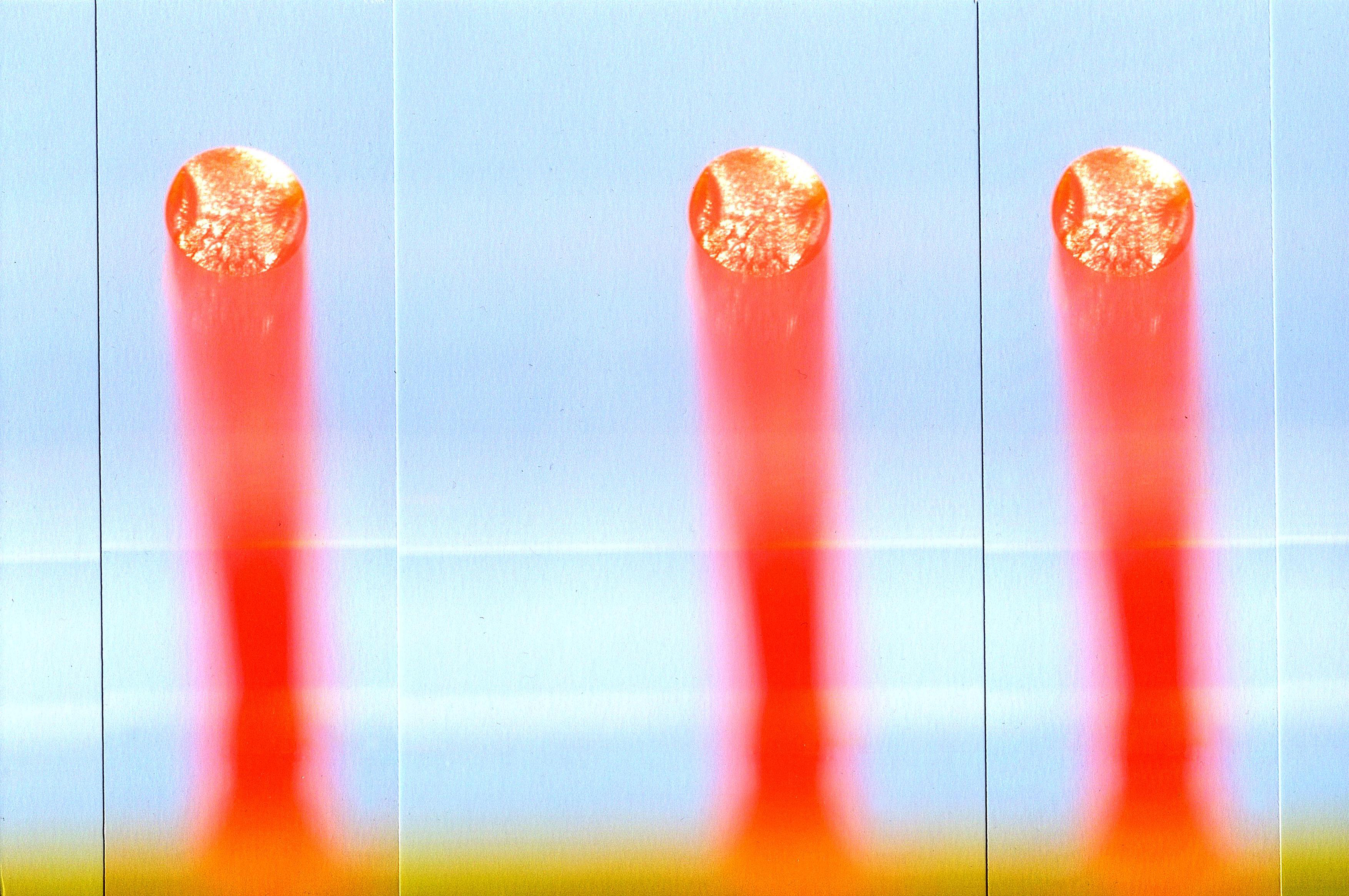 Three Suns, 2023, photomontage of giclée prints, 30 x 20 cm