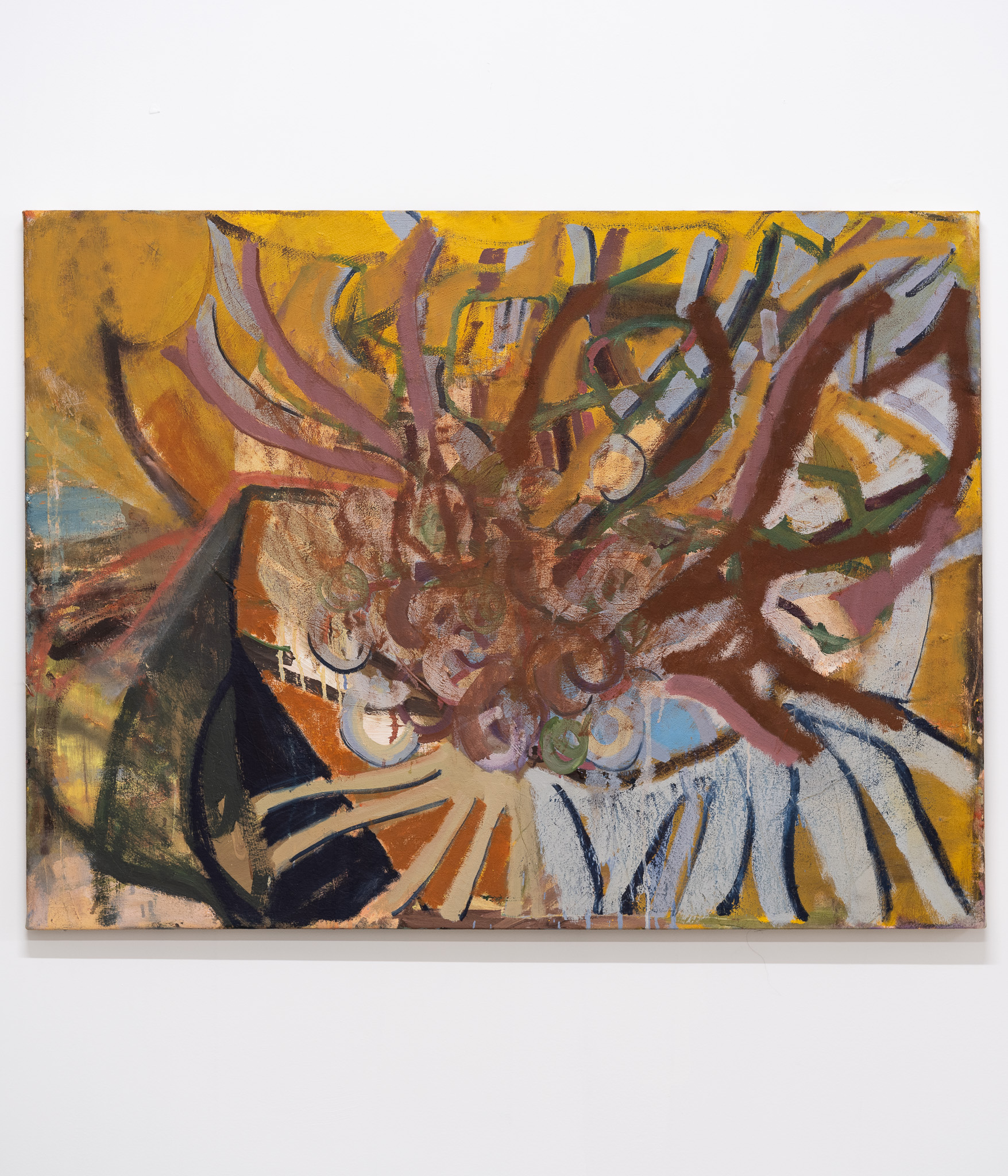 stalks, strands, and dying things, 30x40, oil, canvas