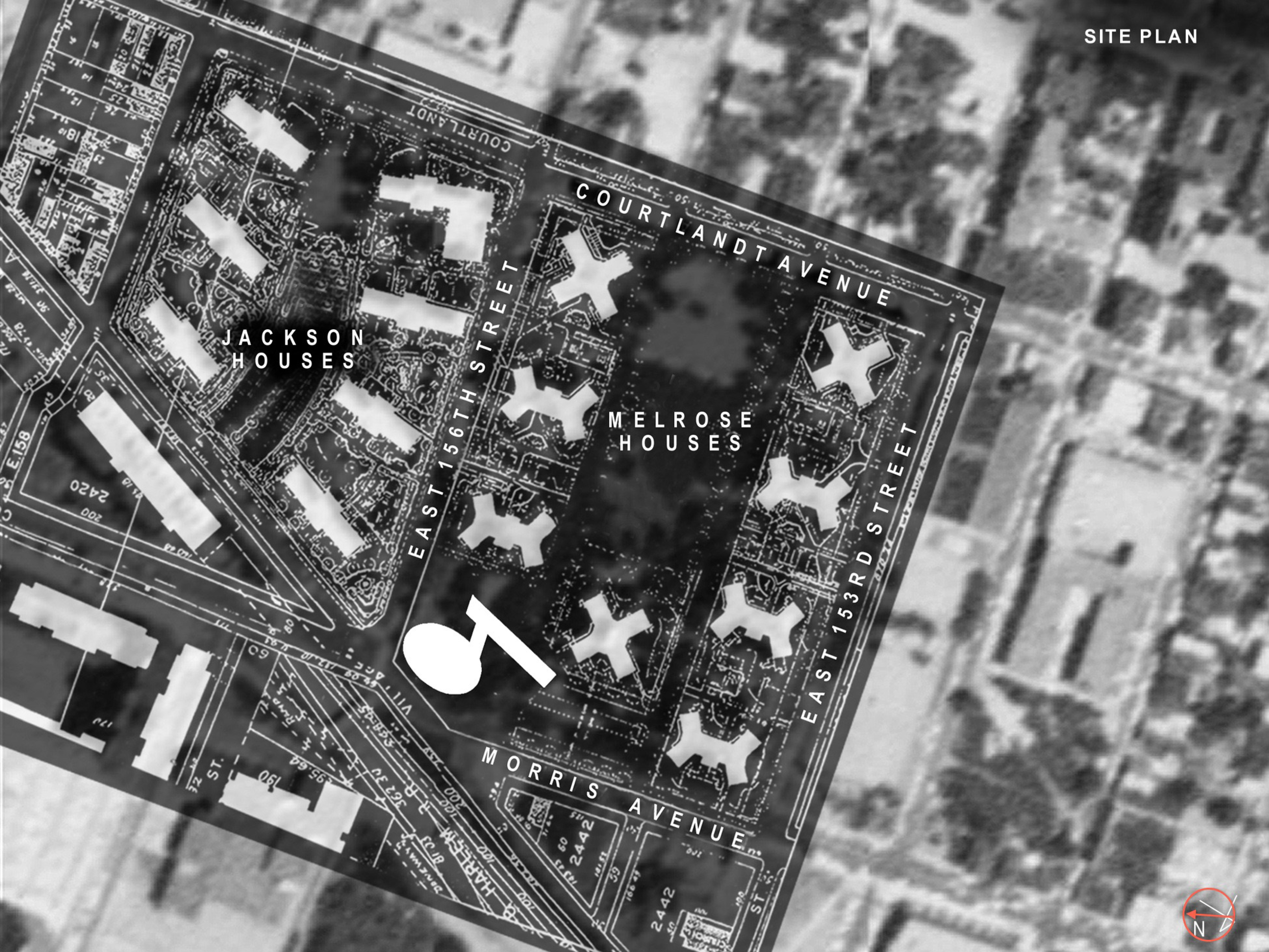 Site plan in context