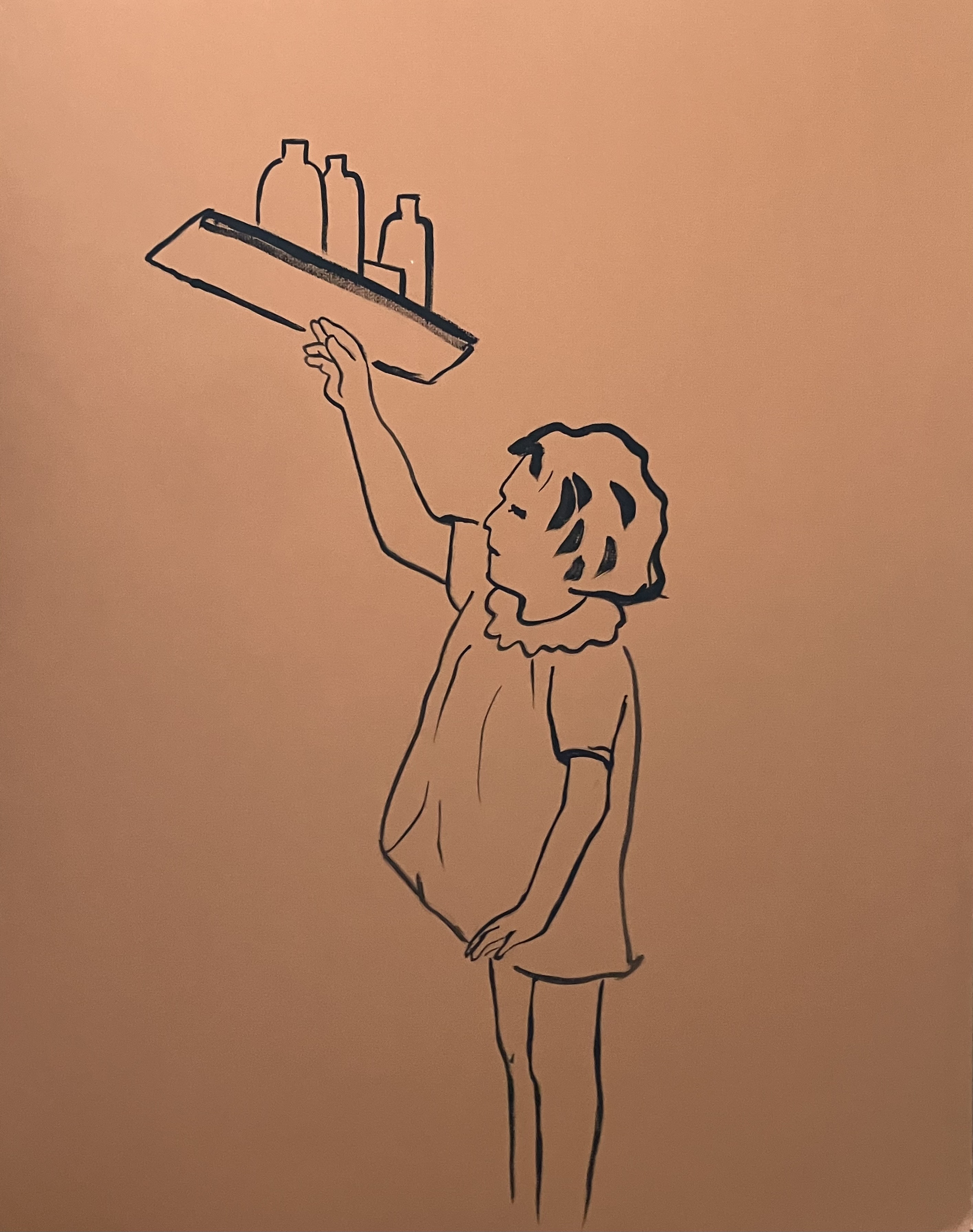 Painting from 1983. Acrylic on Board 30X42"