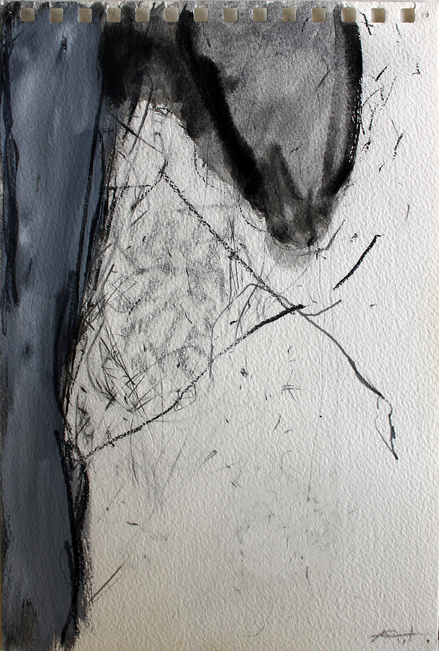 Amikam Toren Dessin automatique 02 Crayon et acrylique sur papier Sans titre et sans date  Signé par l'artiste au dos et initiales sur l'avant Courtesy de l'artiste et de Cable Depot