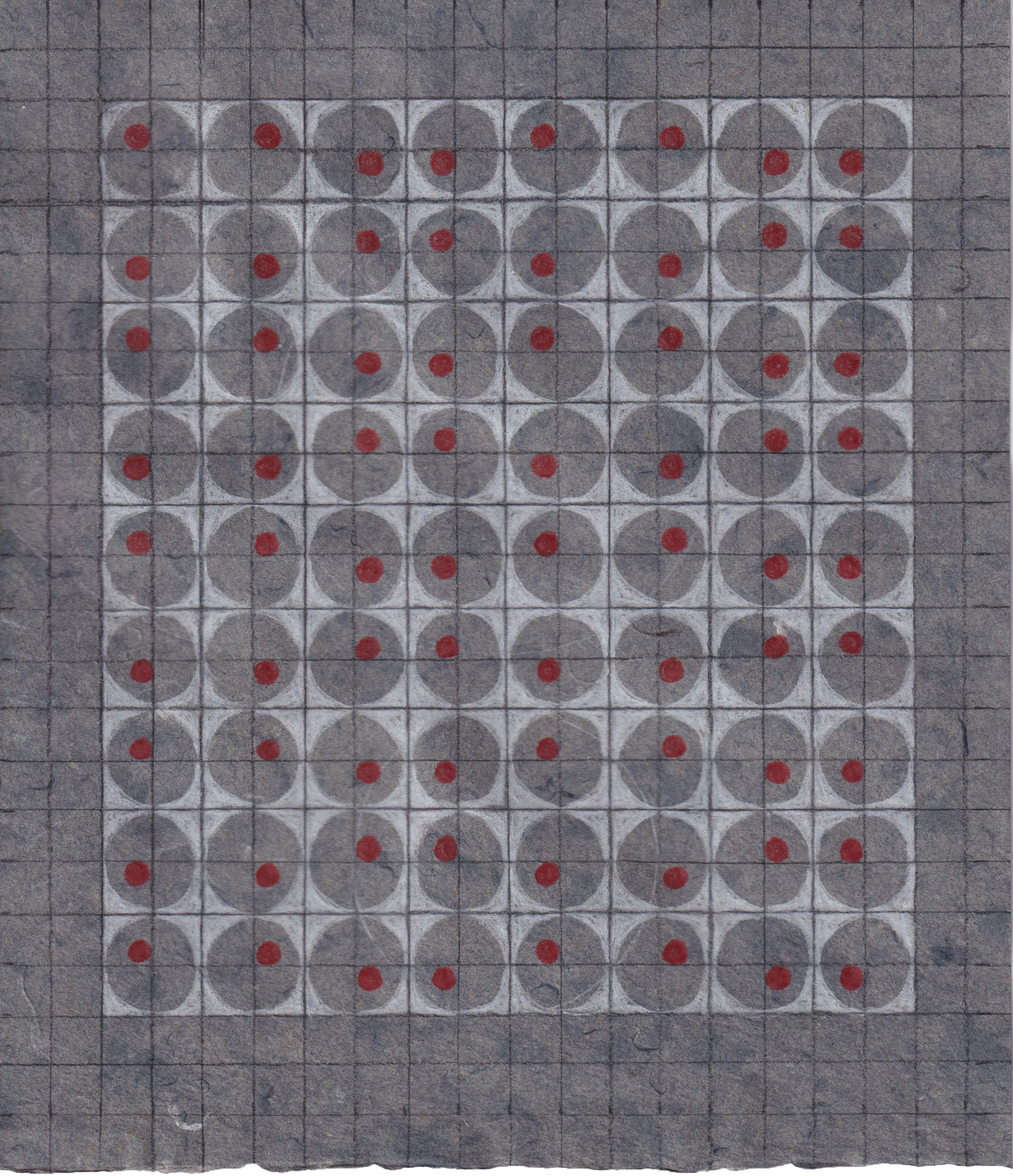 around and about, denim, 20 x 23 cm