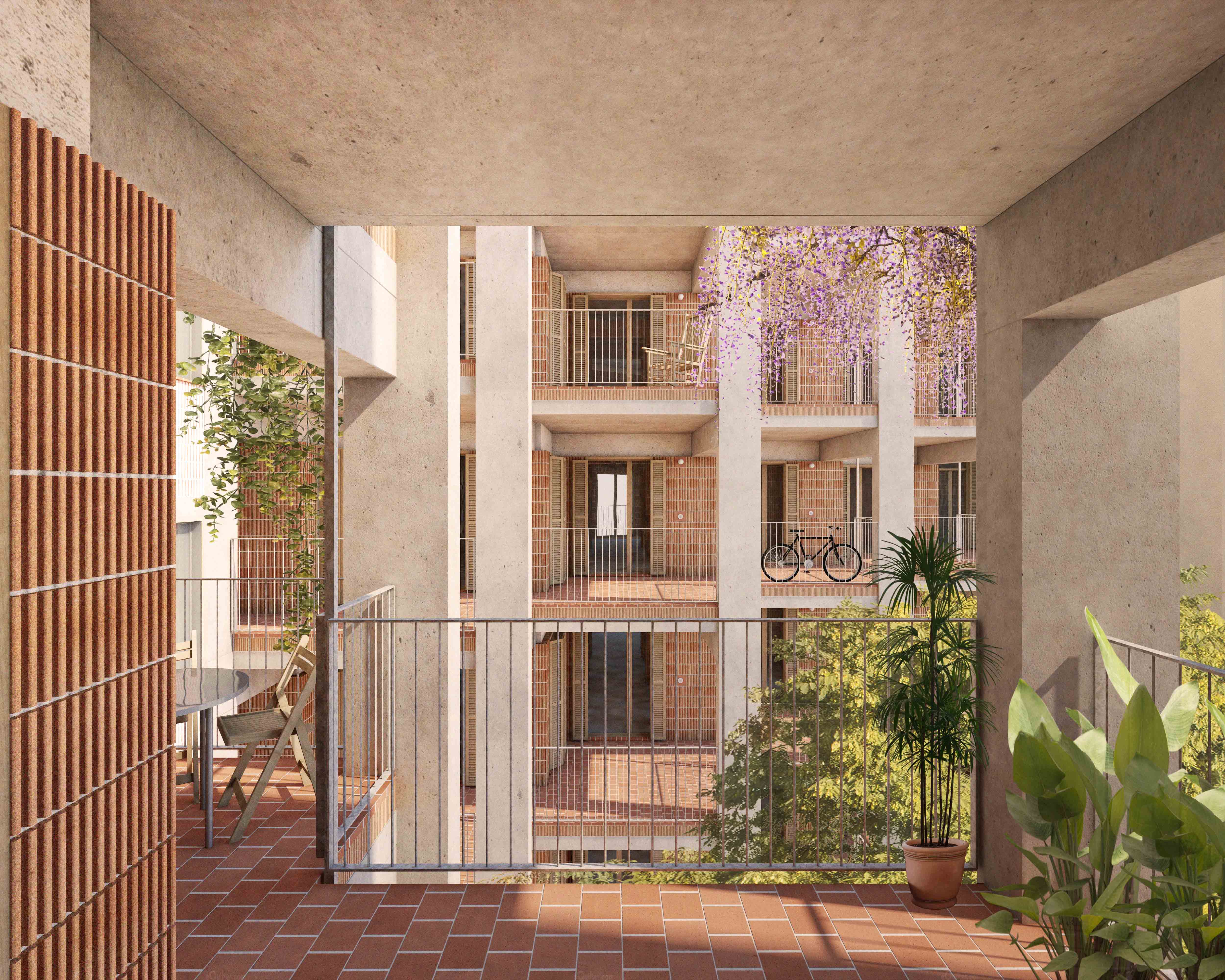 60 habitatges de protecció pública a Eivissa | 1r premi concurs IBAVI 2021 | en construcció