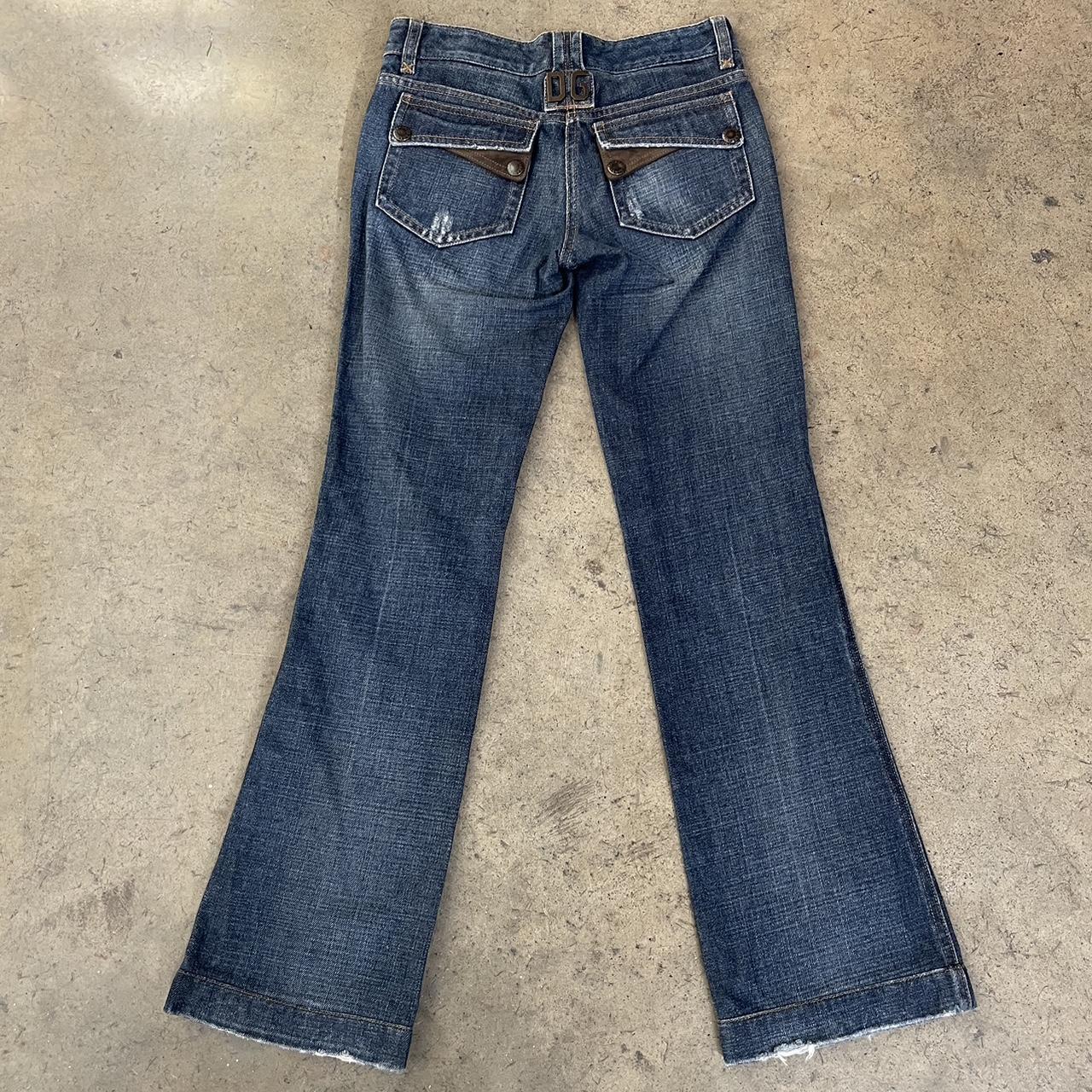 D&G Low Rise Washed Denim Jeans - 𝓈𝑜𝓁𝒹