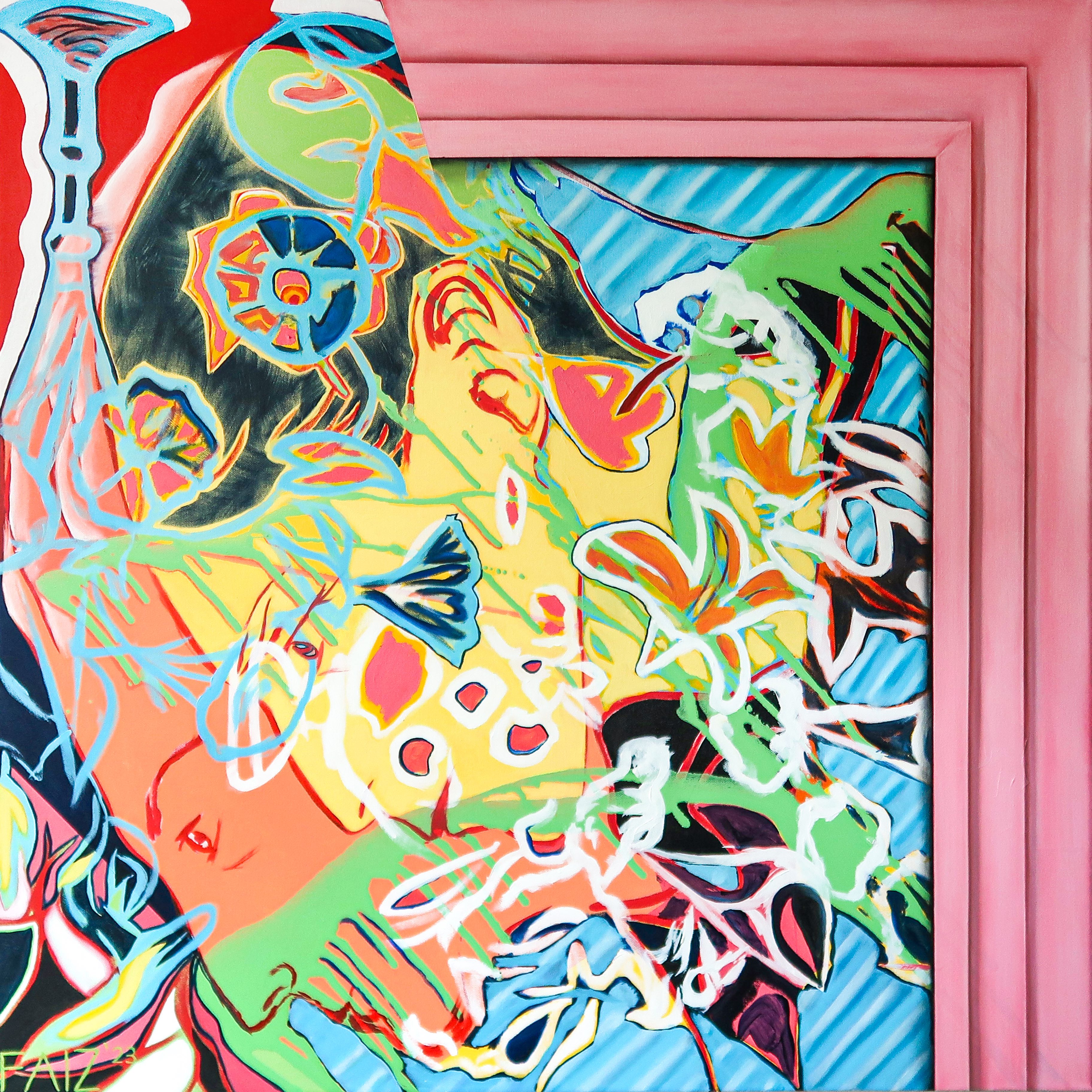 Gluck, woman loving women series, 2023, oil on canvas, 80 x 80cm