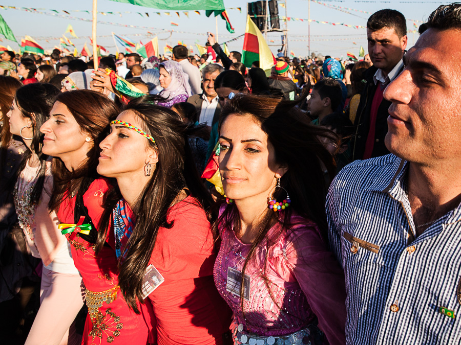 Qamishlo, Mars 2014. F&ecirc;te de Newroz.