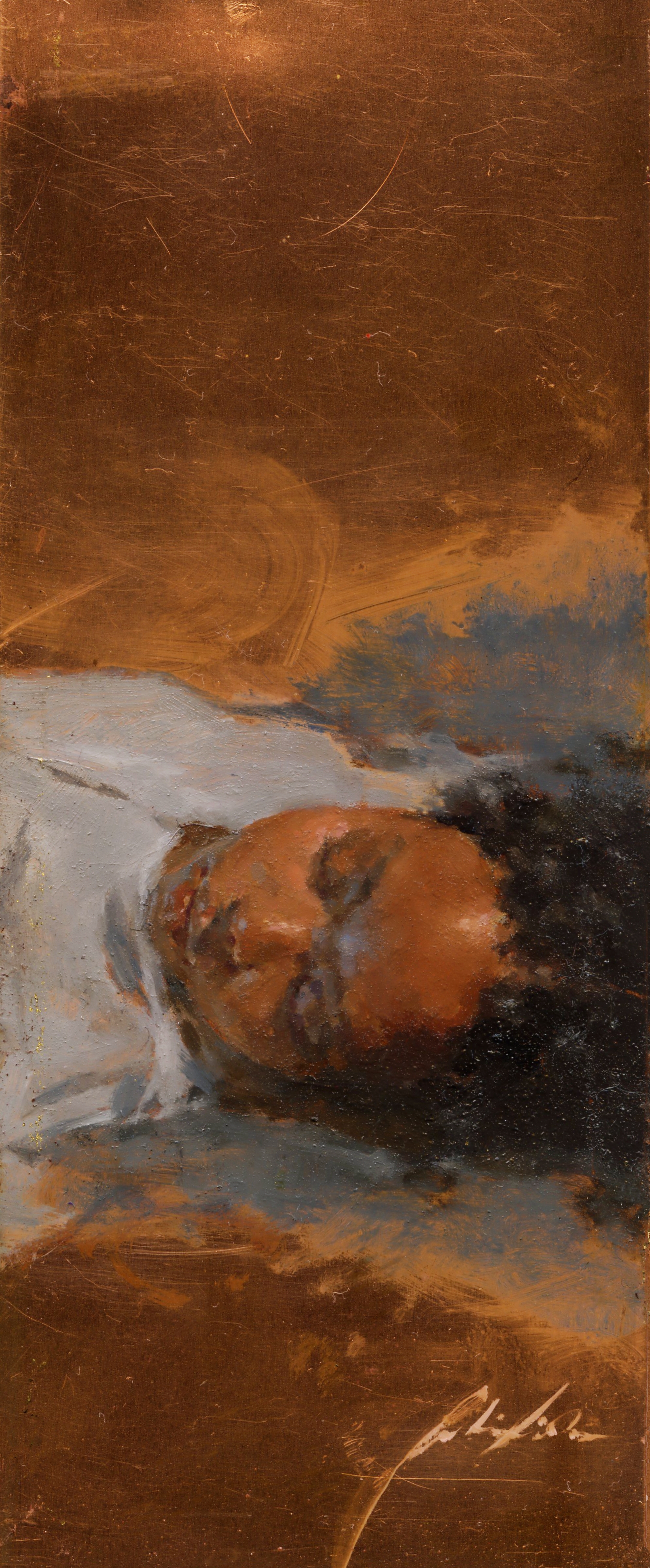 Tagwa on Copper, Oil on Copper, 2.5x6 copy