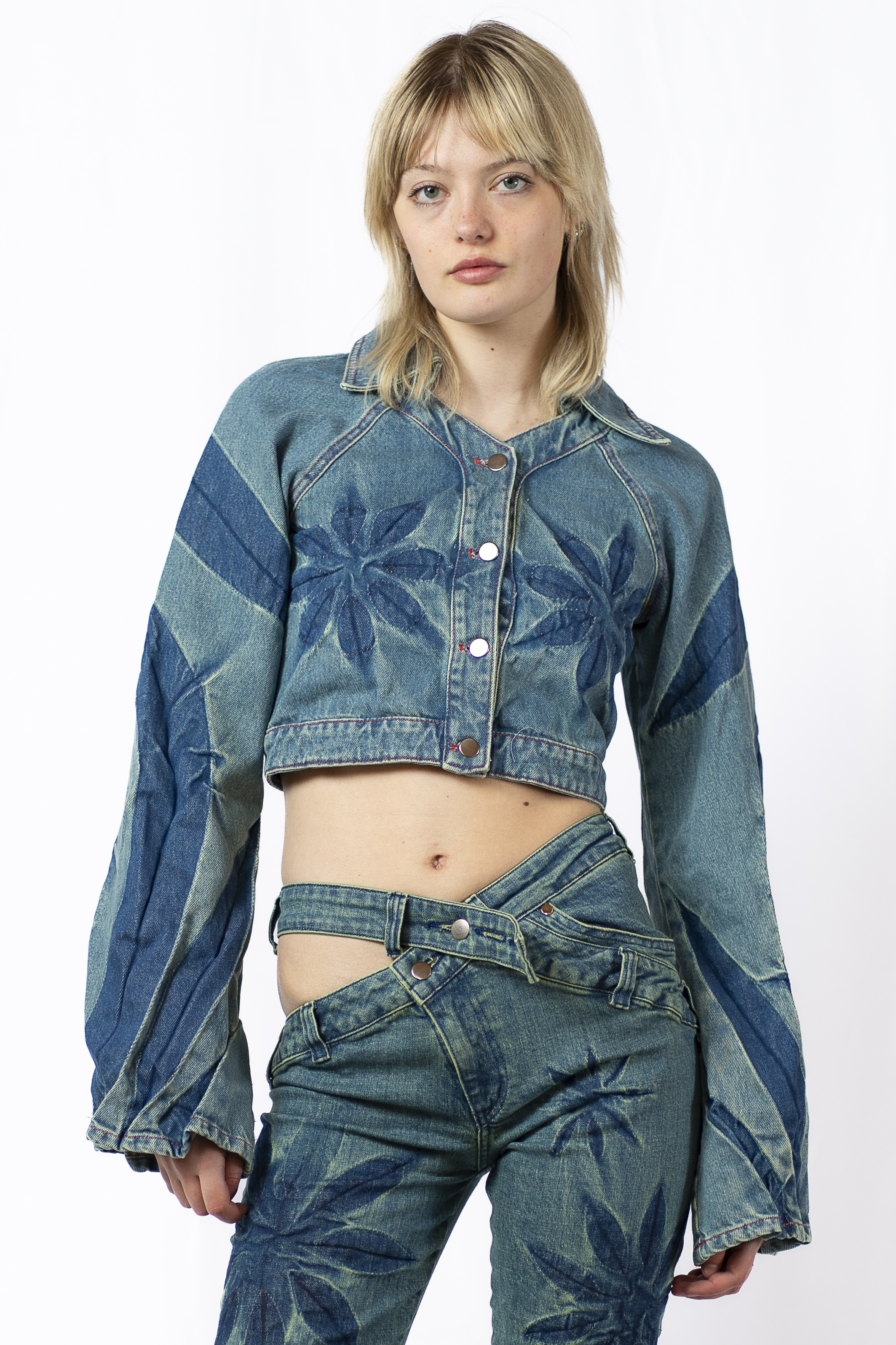 【関税込み】Masha Popova ブルー Bow Collar シャツ SHOP - Masha Popova