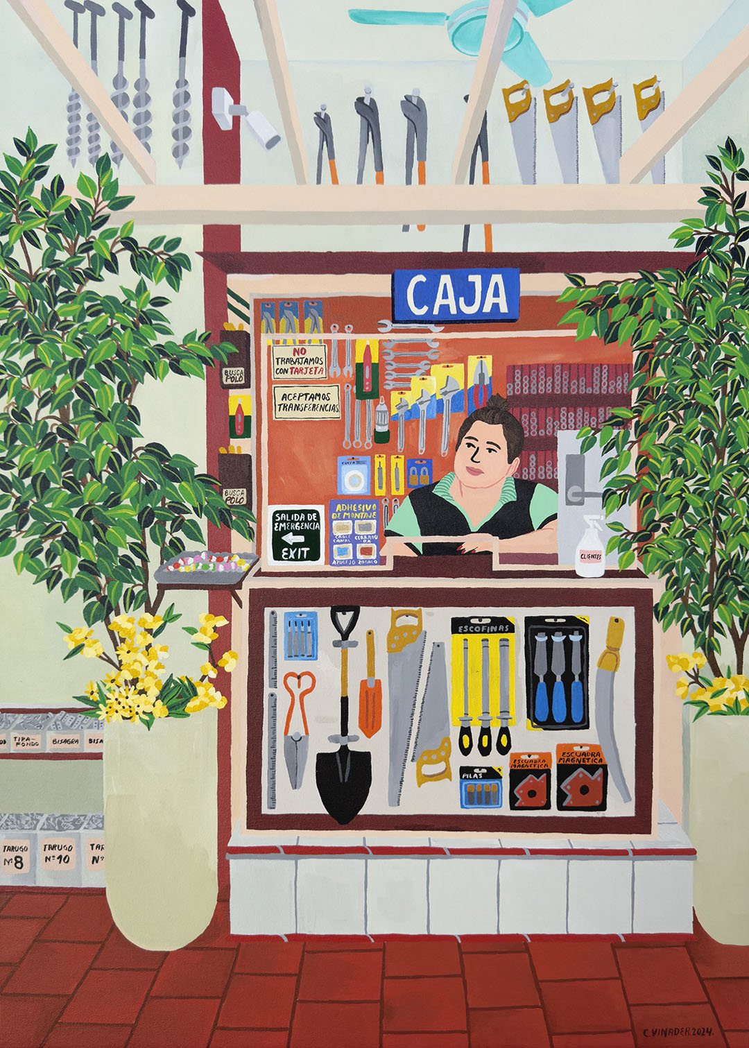 Ferretería - Acrílico sobre lienzo, 50 x 70 cm. 2024