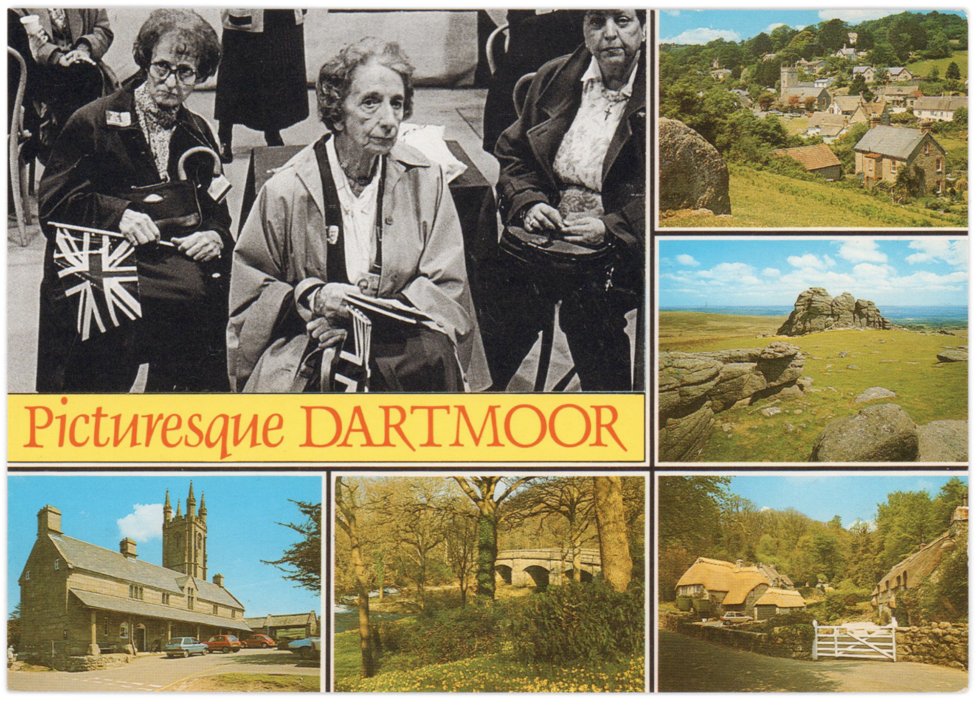 Picturesque Dartmoor, 2017, collage, 14 x 9 cm