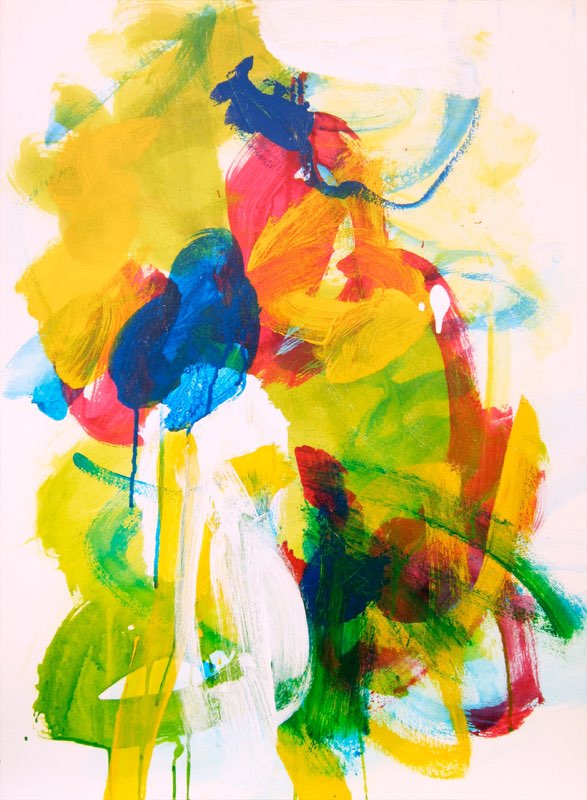 Jonny Cat 2018acrylic/paper  22x30”