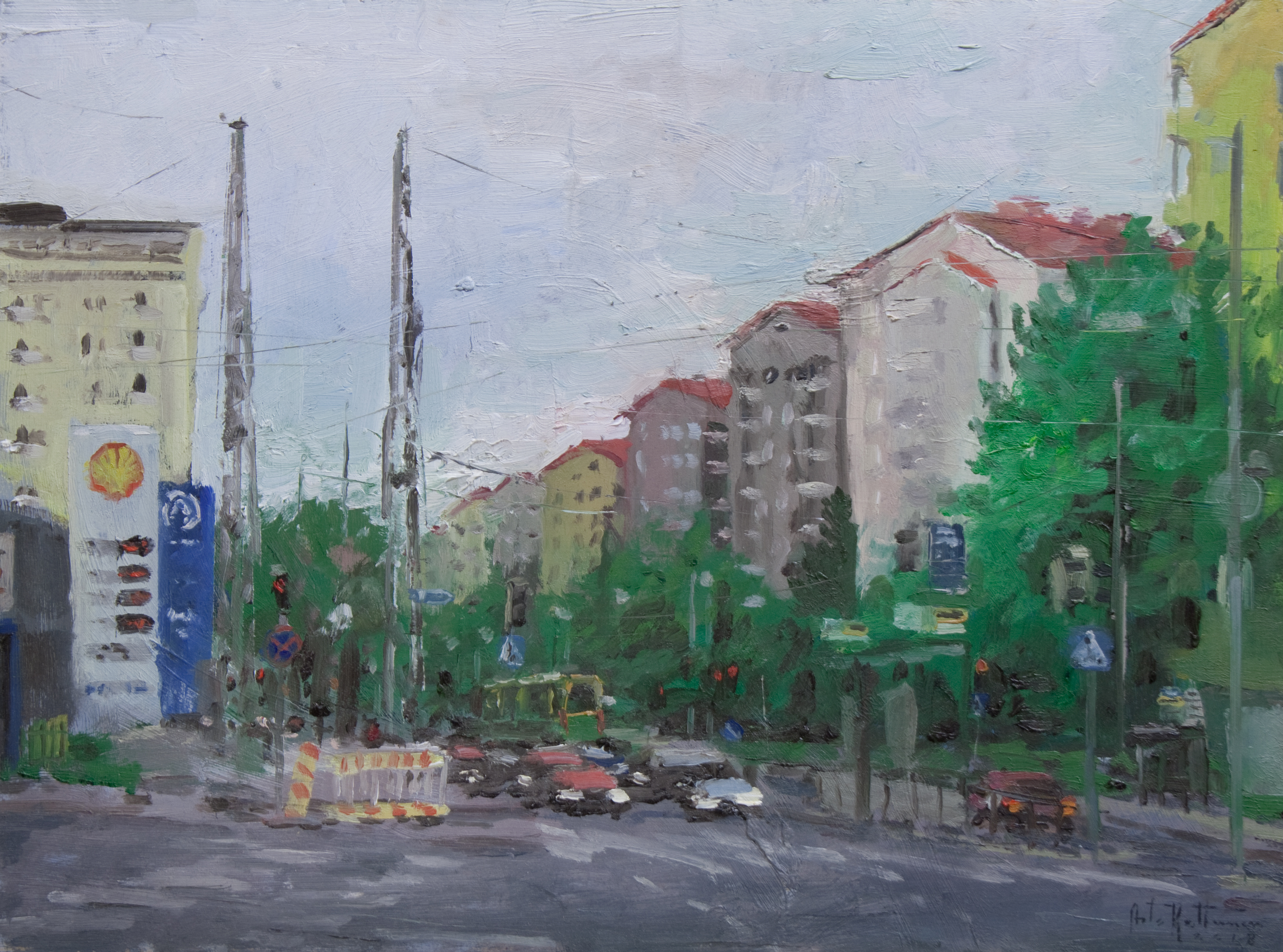 "Töölön tulli", oil, 26x35cm, 2018, sold