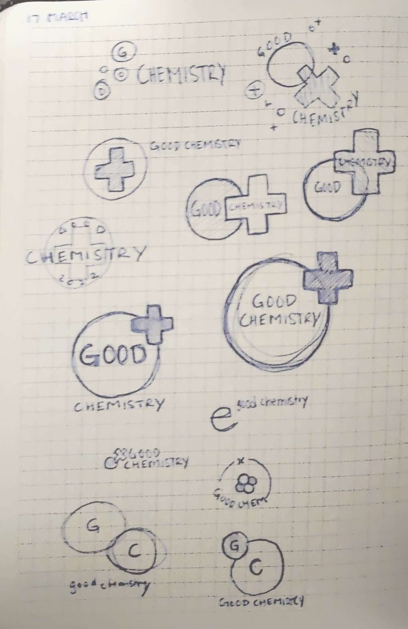 Initial logotype sketches