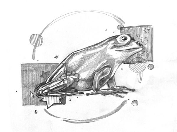 Single Green Computer Sitter Frog by Big Sky