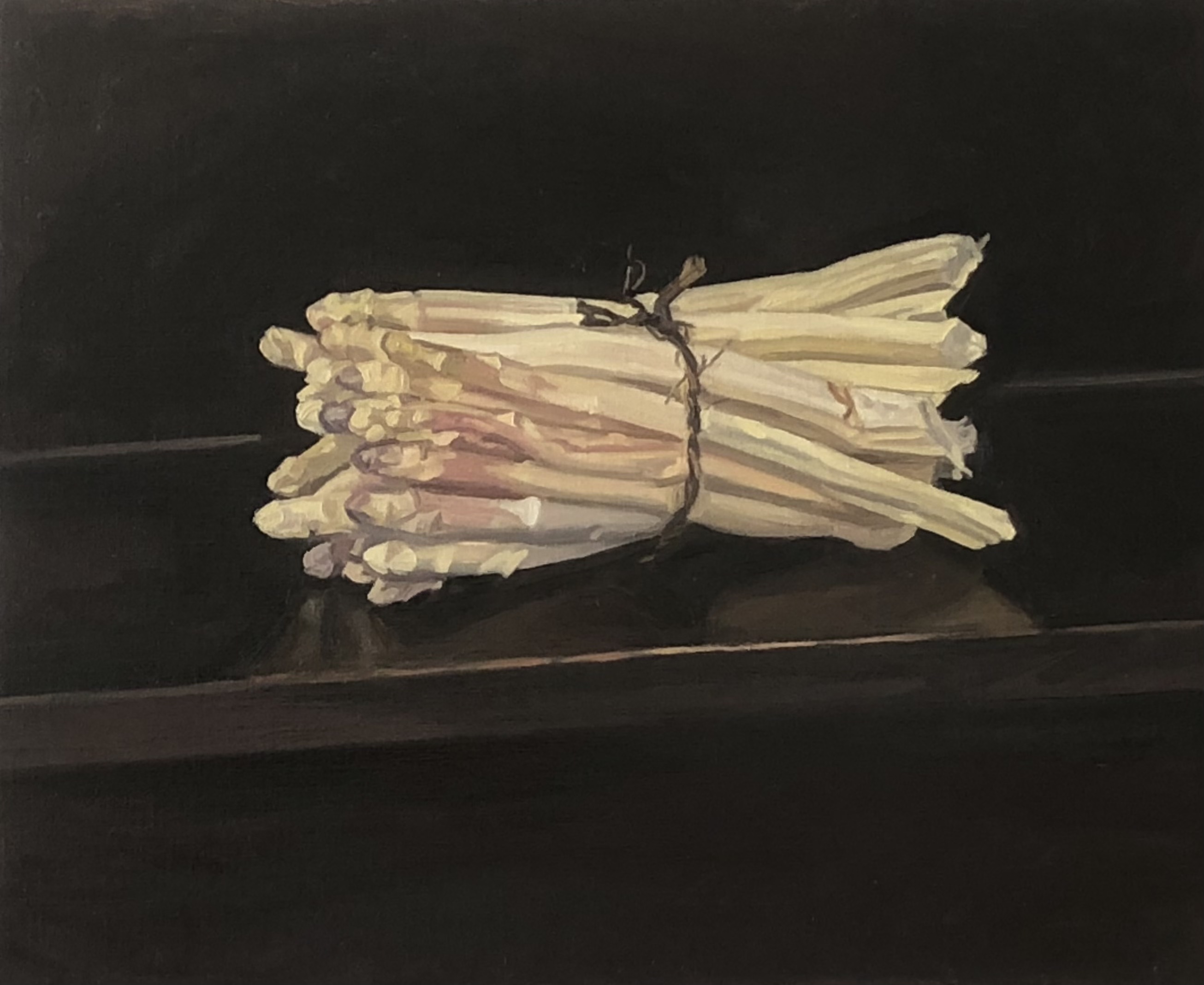 Aspargus, huile sur toile, 61x50 cm, 2023