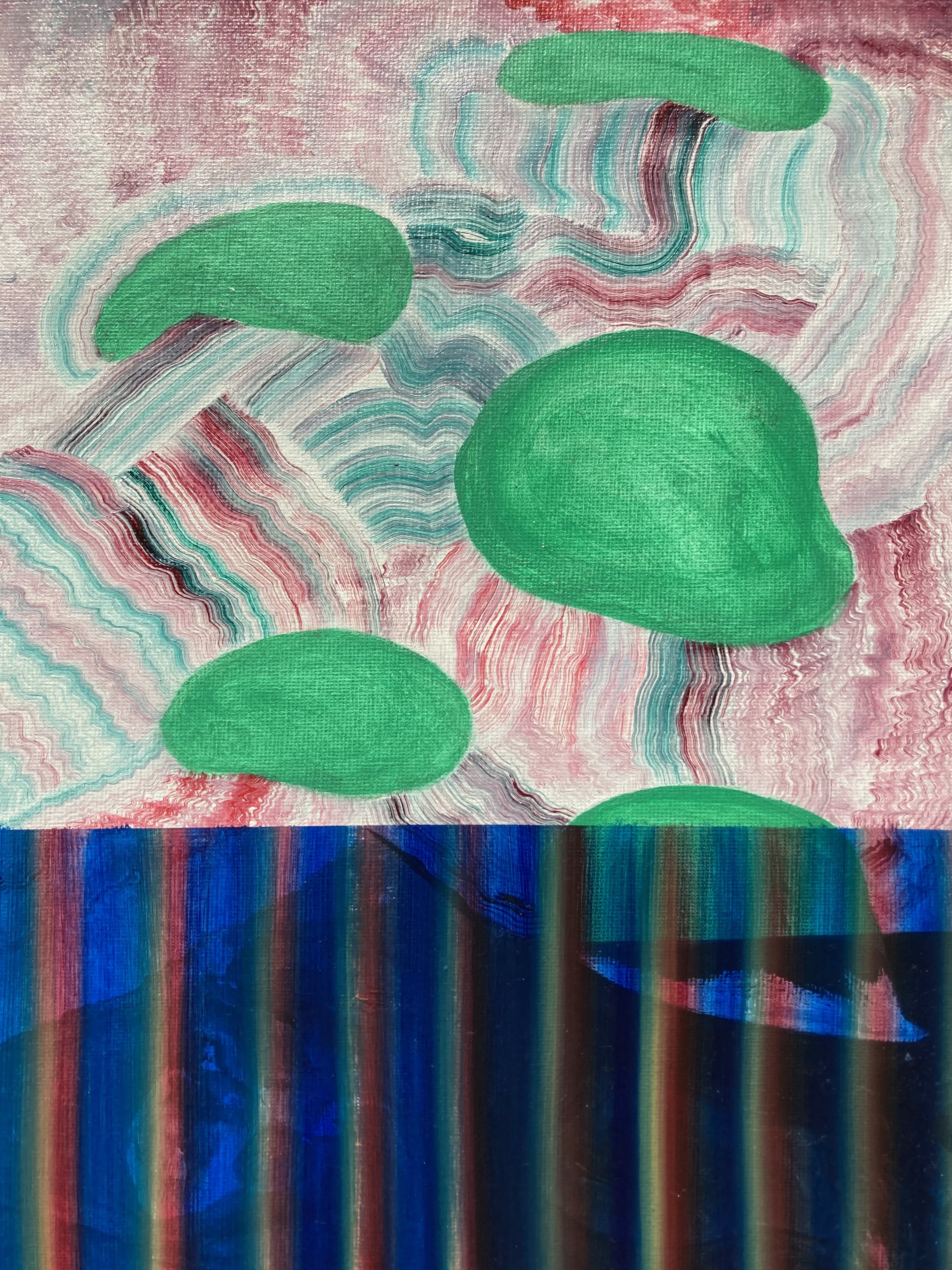 情深深 雨濛濛 (romance in the rain), 2021 / Oil on canvas 12x9in