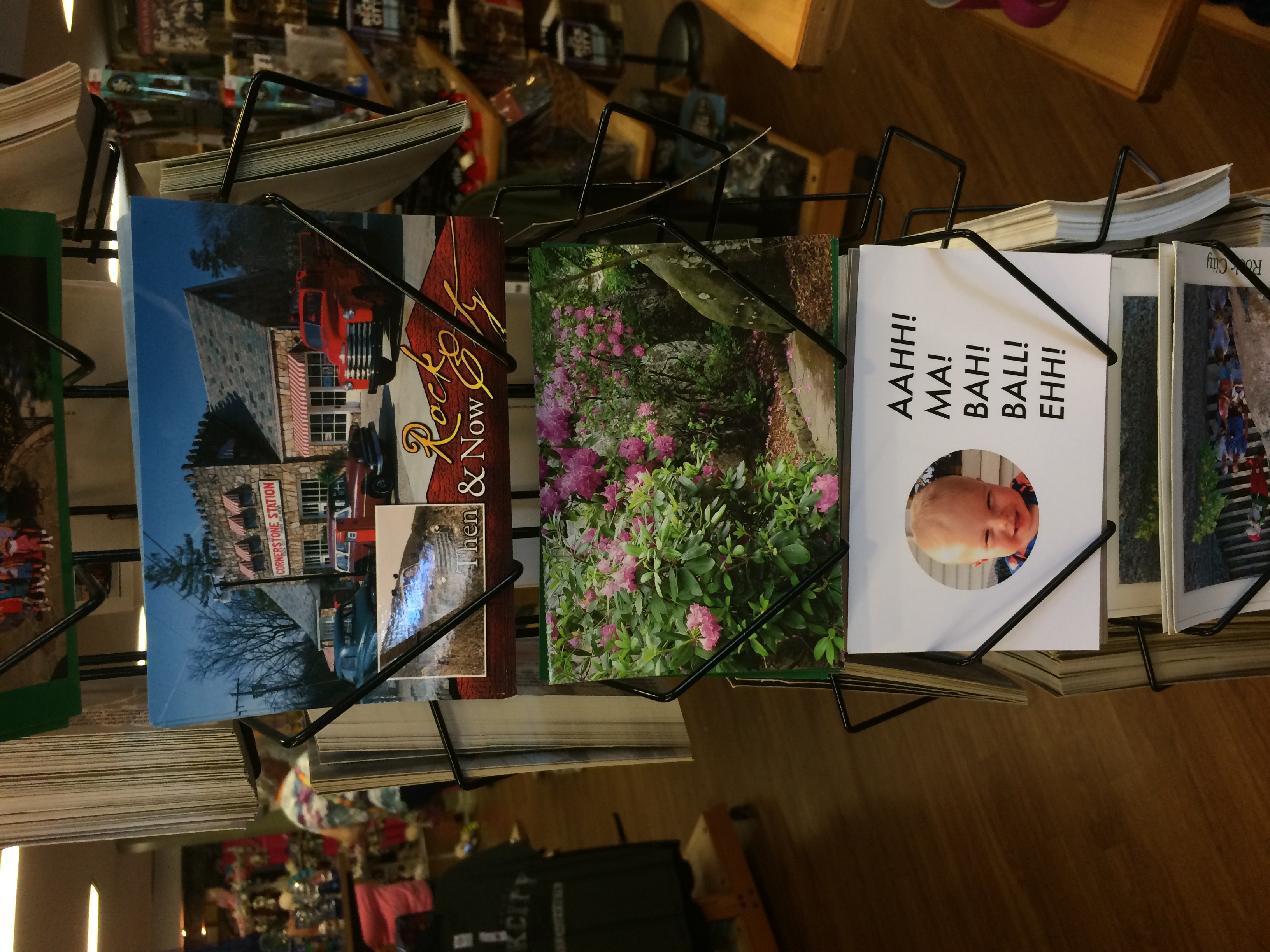 I placed my card with Henry's words in the gift shop at Rock City, TN.