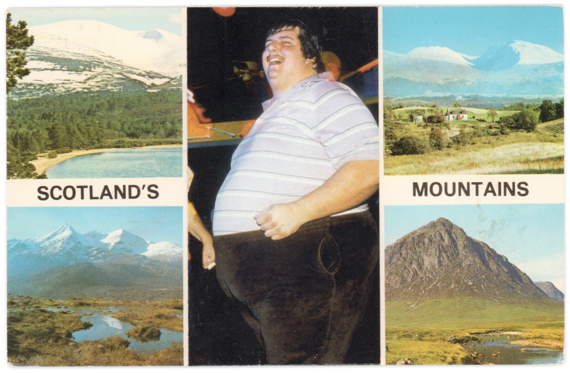 Scotland's Mountains, 2017, collage, 13 x 8 cm