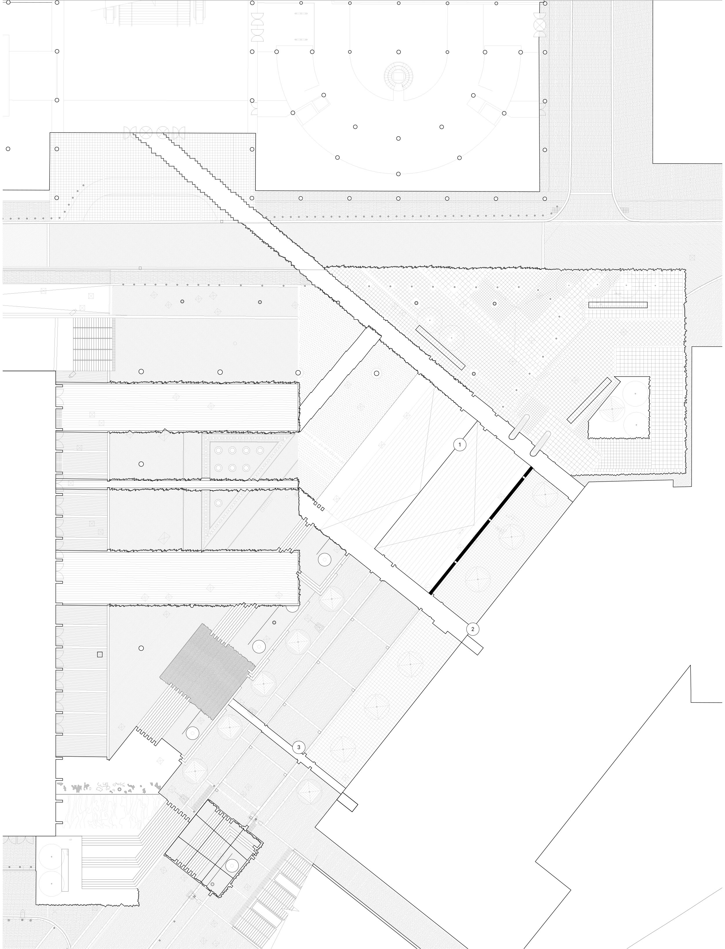 Phase 4: W03 Terrace, 2064-2079. This phase is about connecting with the new retail-residential complex W03.
