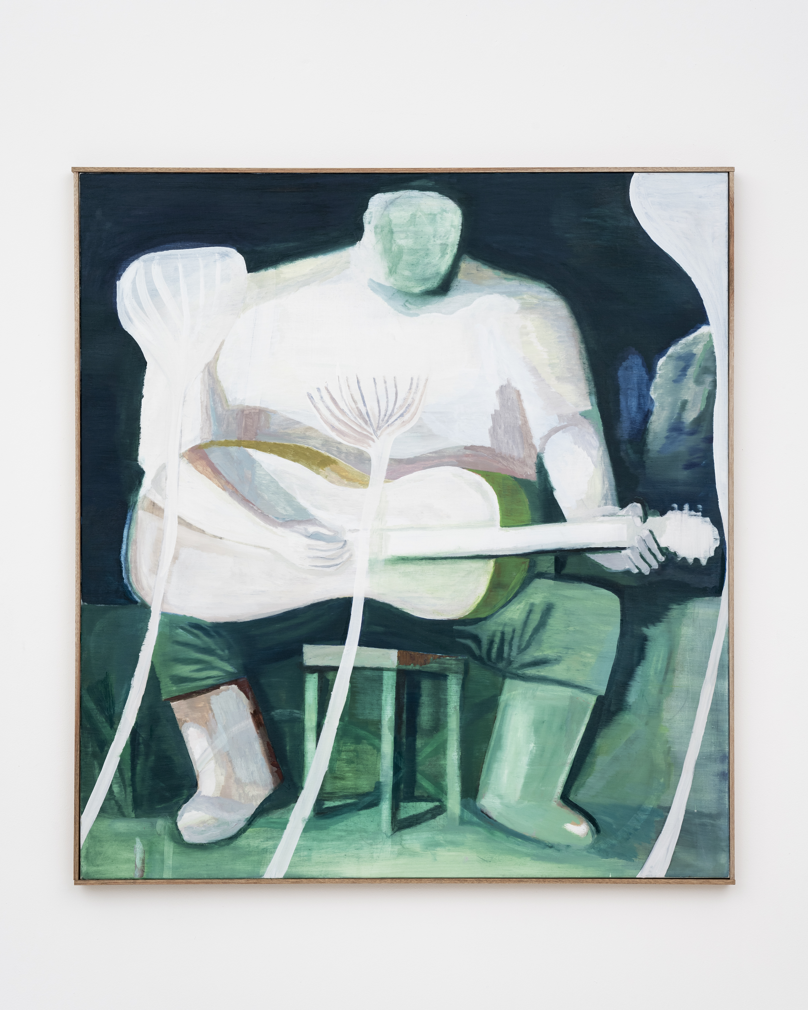 Swan Song, Oil on canvas 122x112cm