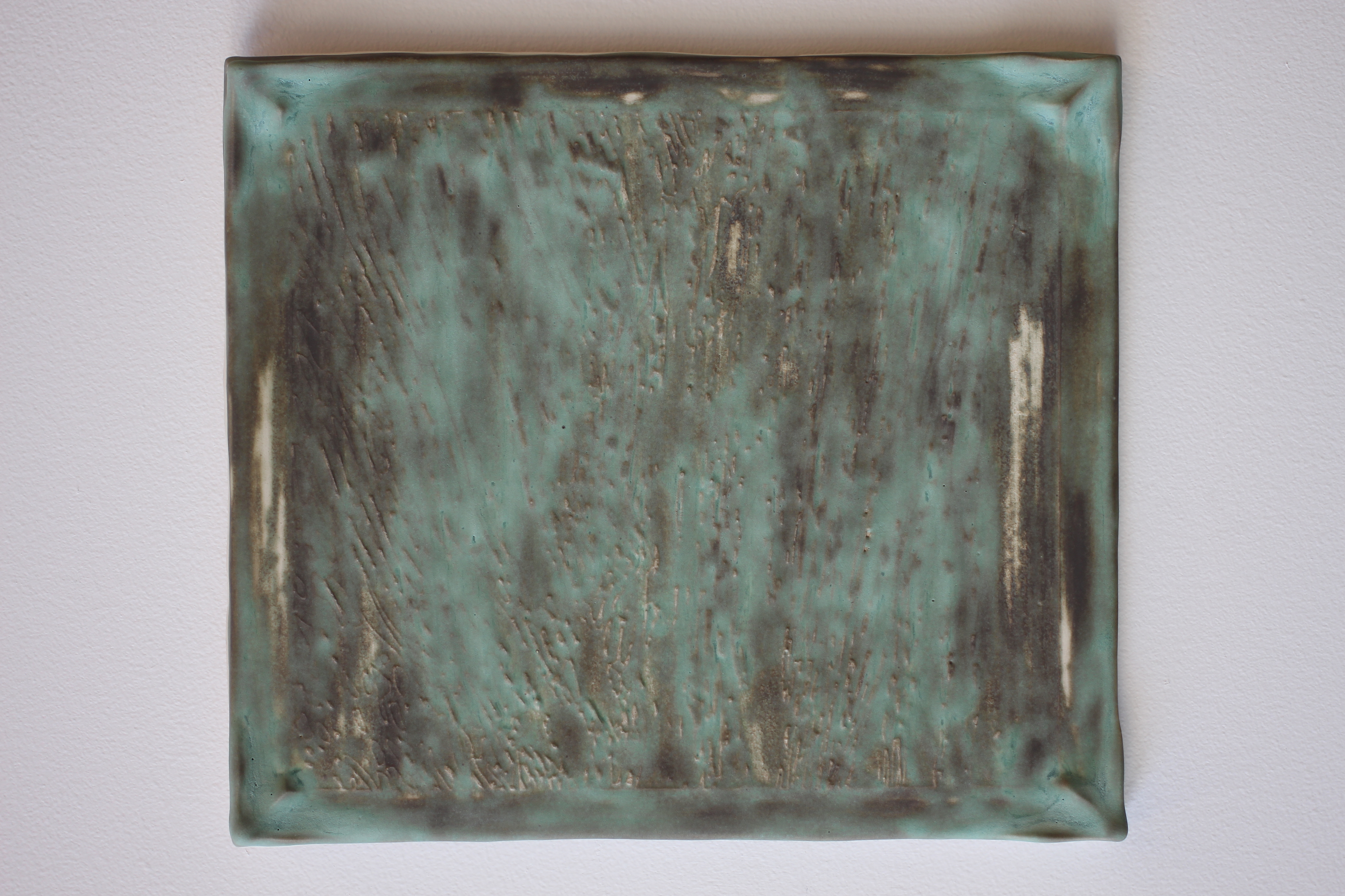 Imagined Environment 2.1 (copper fog), Porcelain & glaze, 2022