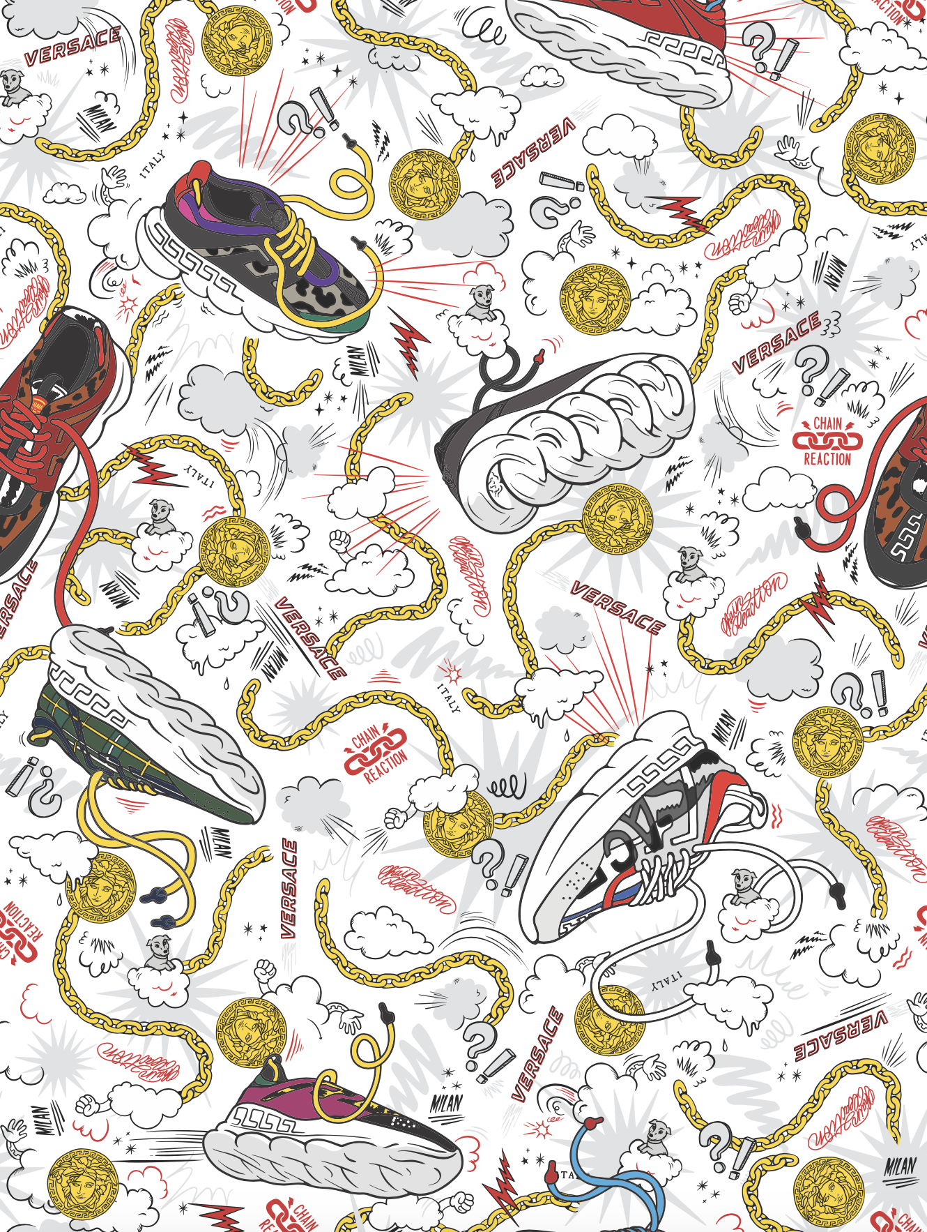 Versace: Chain Reaction display artwork