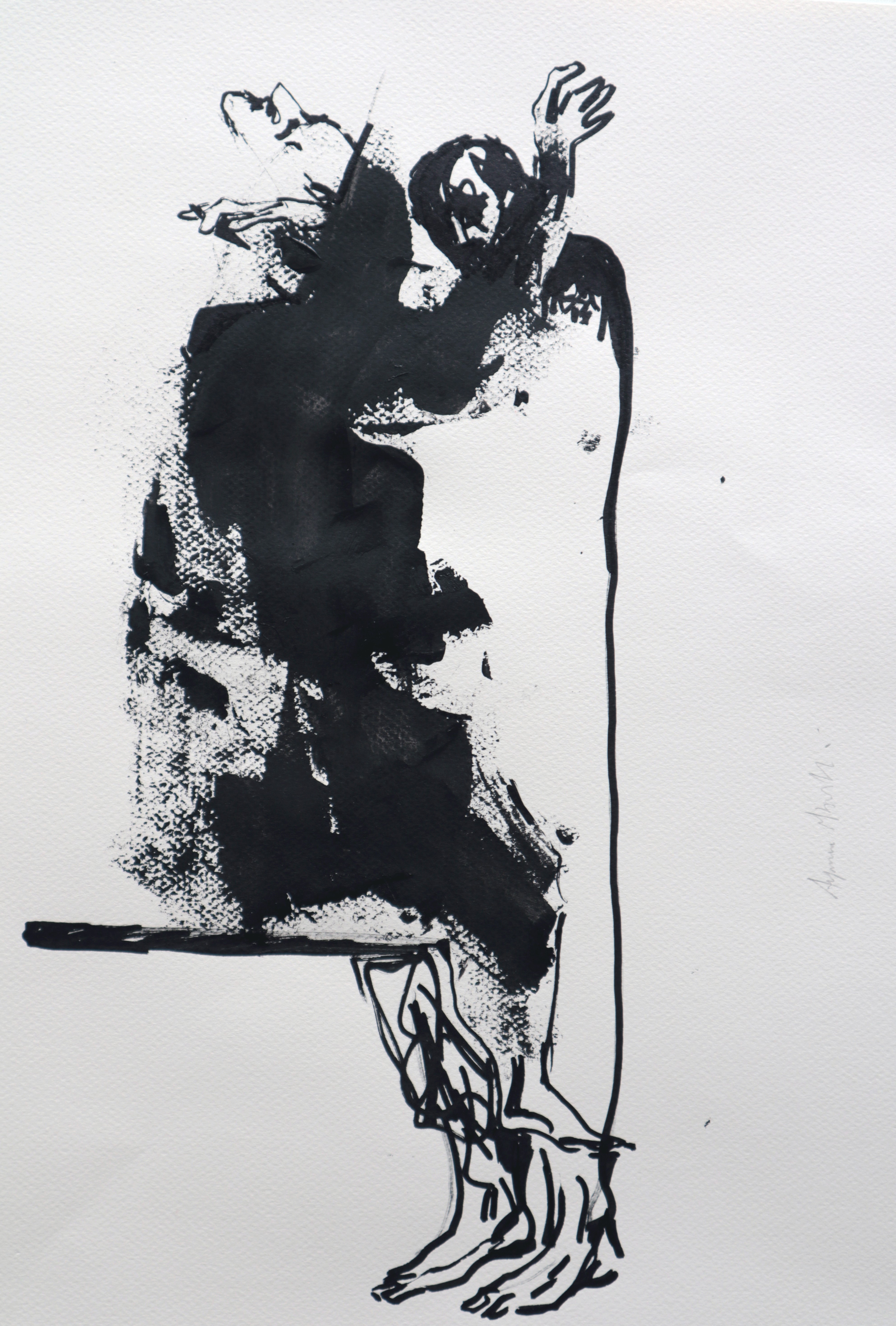 Le sculpteur, 49x36cm, 2021