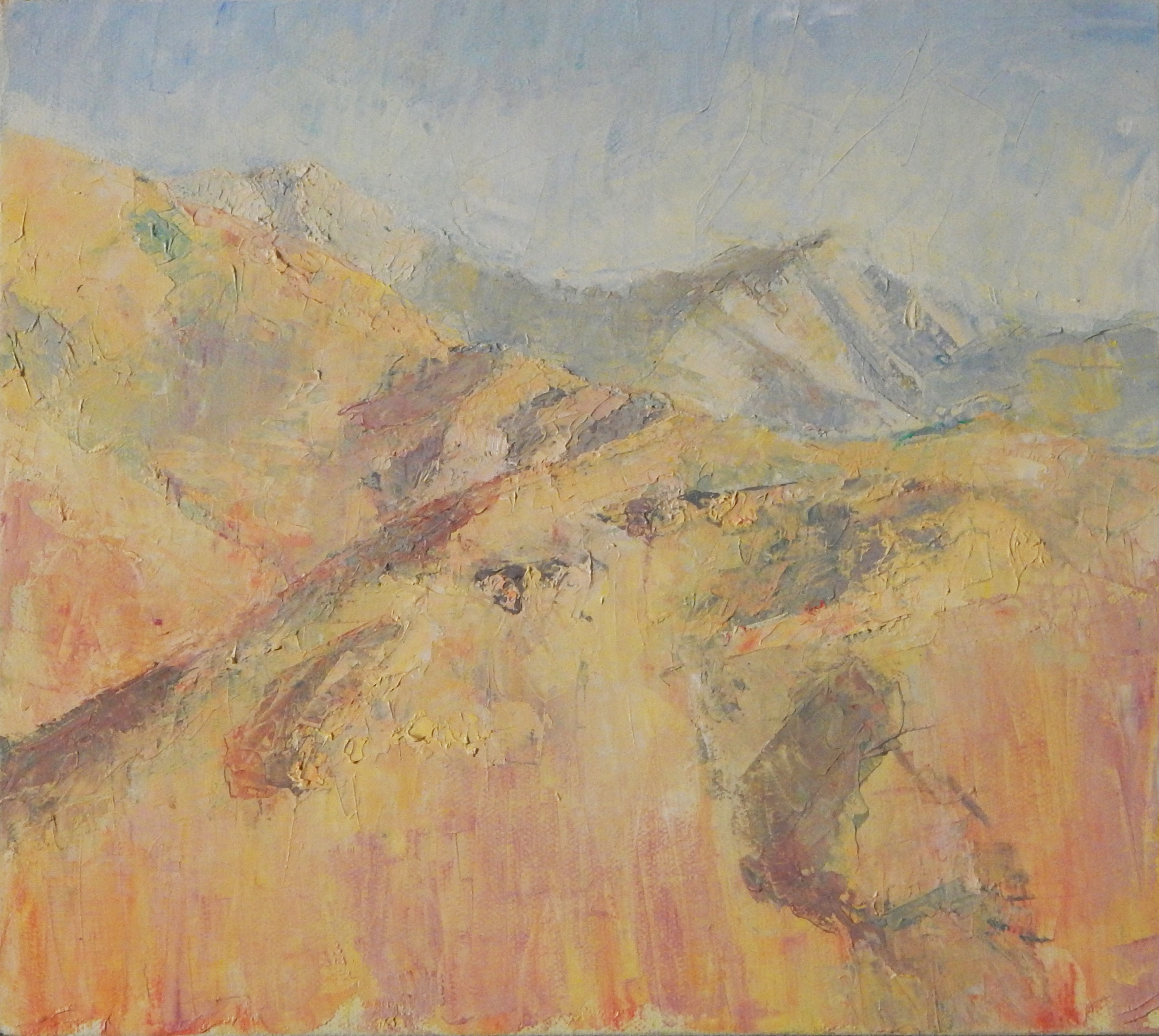 Estudio cordillera - 27x24 cm - óleo sobre tela - $280.000