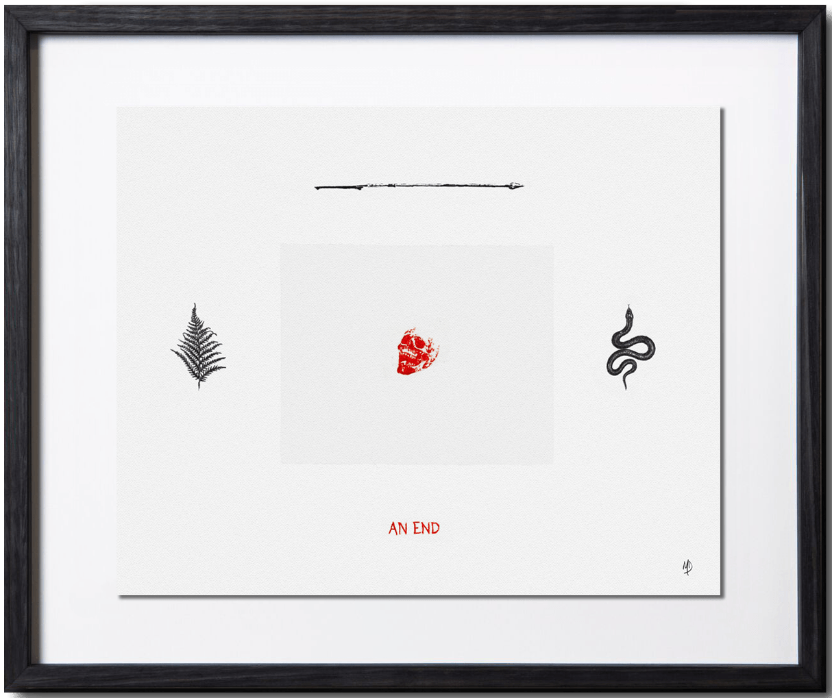 AN END  31 x 27cm  SOLD