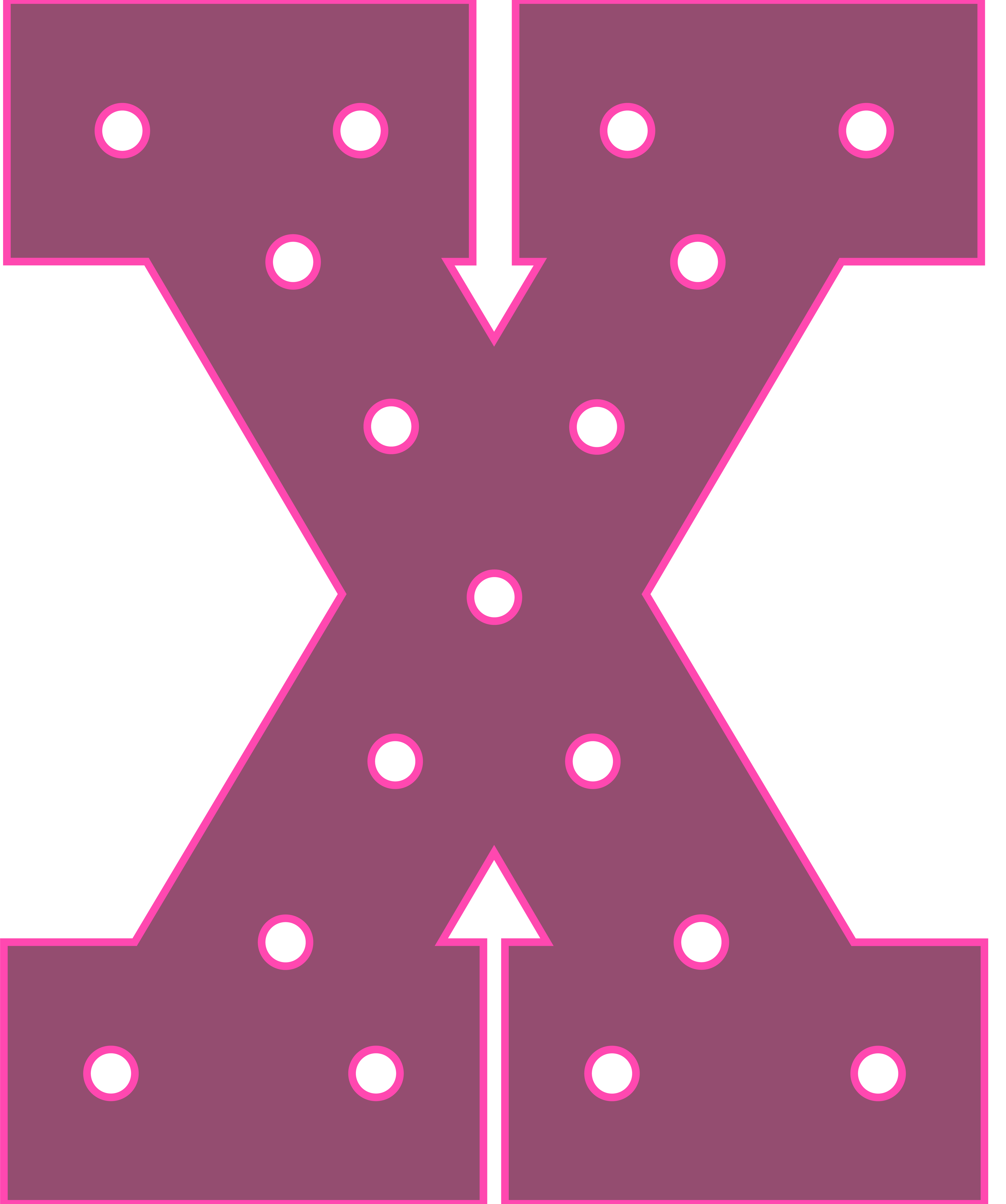 Large maroon font designed to mimic marquee letters spells out the phrase “TITLE IX”.