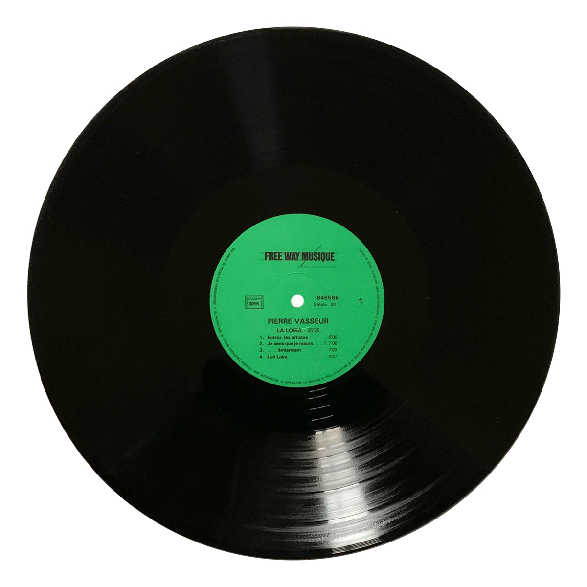 Free Way Musique 848586 Pierre Vasseur - La Loira; Lacertae; Transparences Gérard Titus-Carmel | Anne Gilbert | Yves Desclozeaux Design: Gérard Titus-Carmel (artwork)