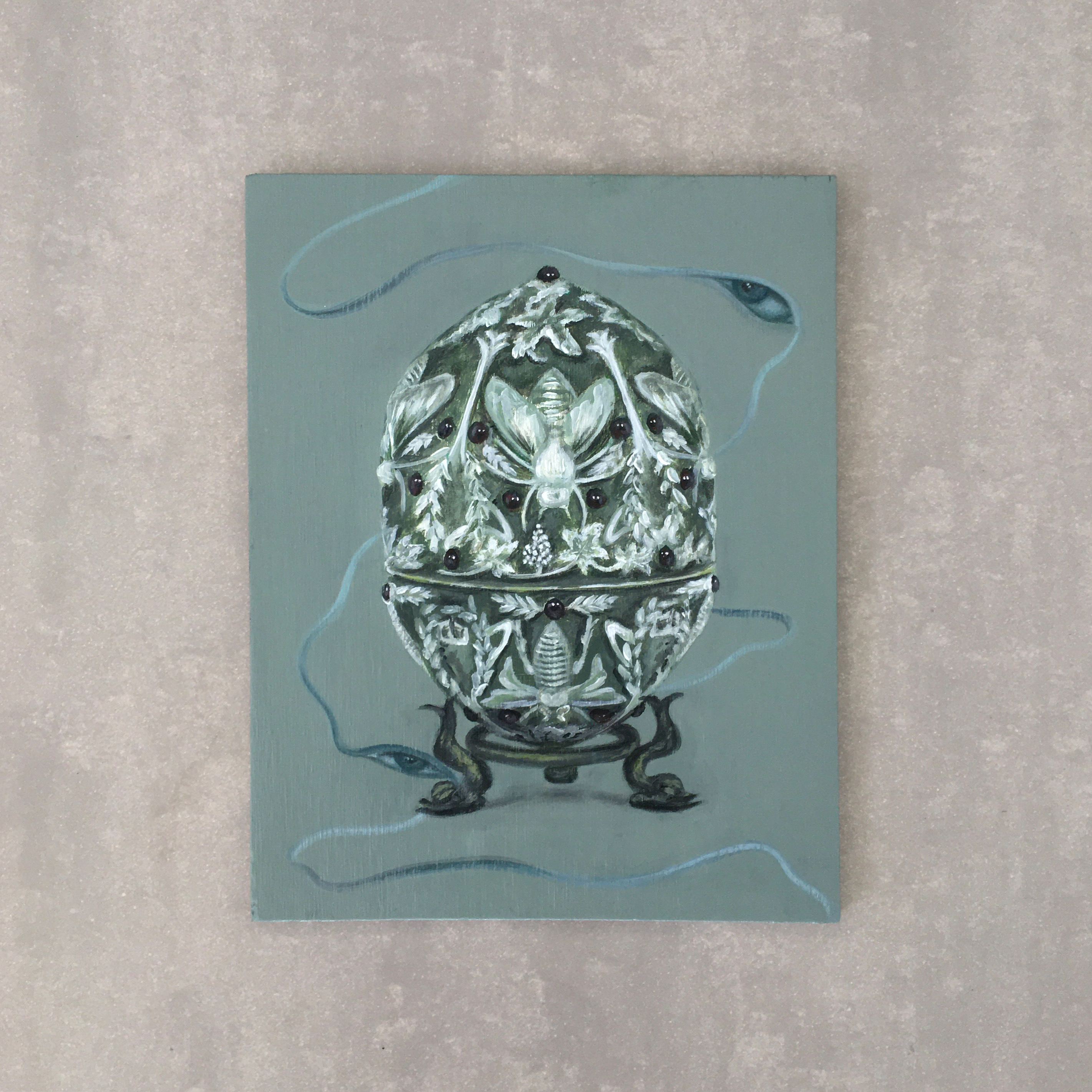 Ascendancy, oil and acrylic on board