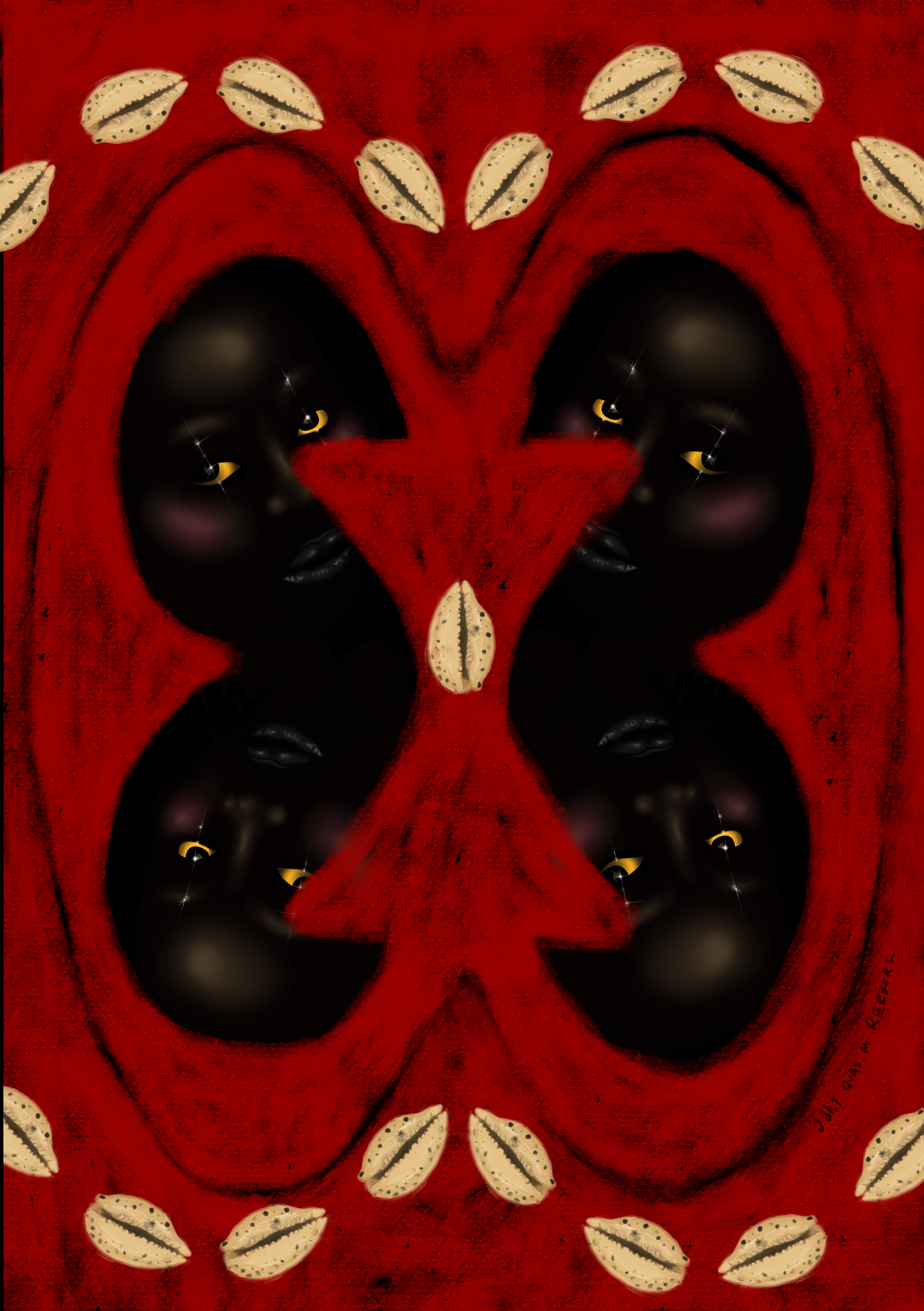 'untitled (u.n.i.t.y)', mixed media, 2024 A3 29.7 x 42cm