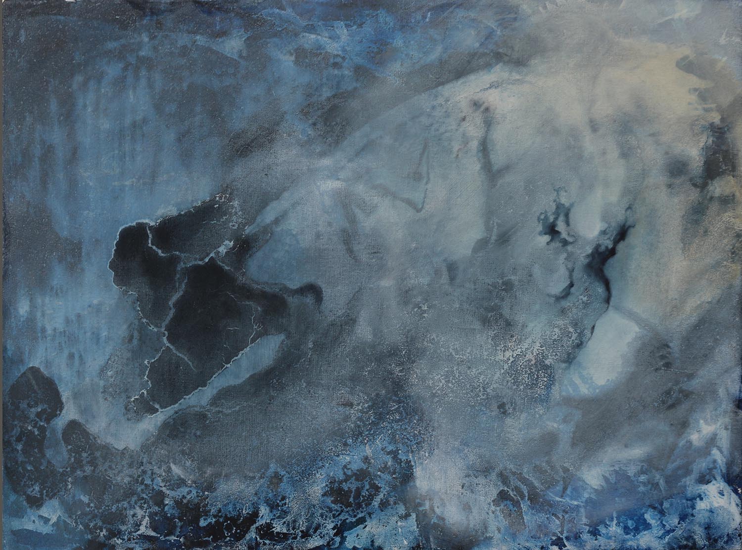 Big Blue. 11"x13". 2022. Oil on Canvas.