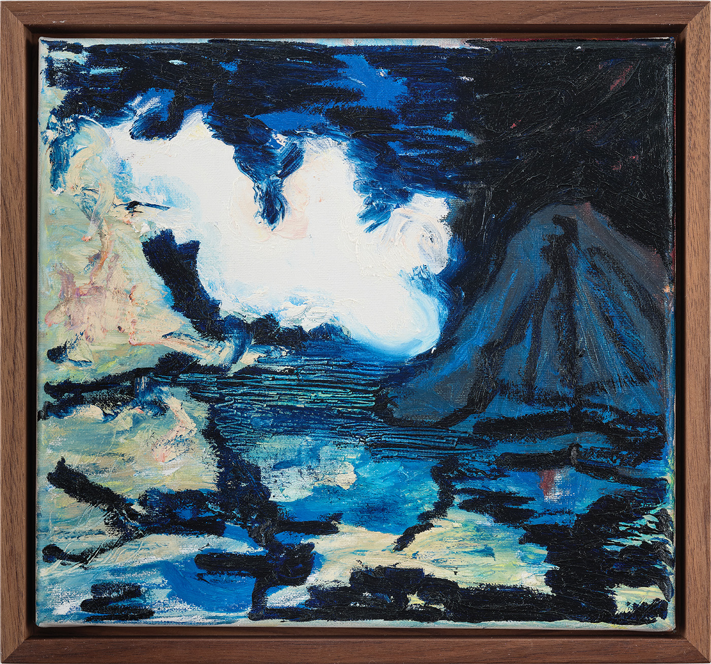 Elsewhere (Alba), 2025 Oil stick on canvas 28 x 30 cm incl. frame