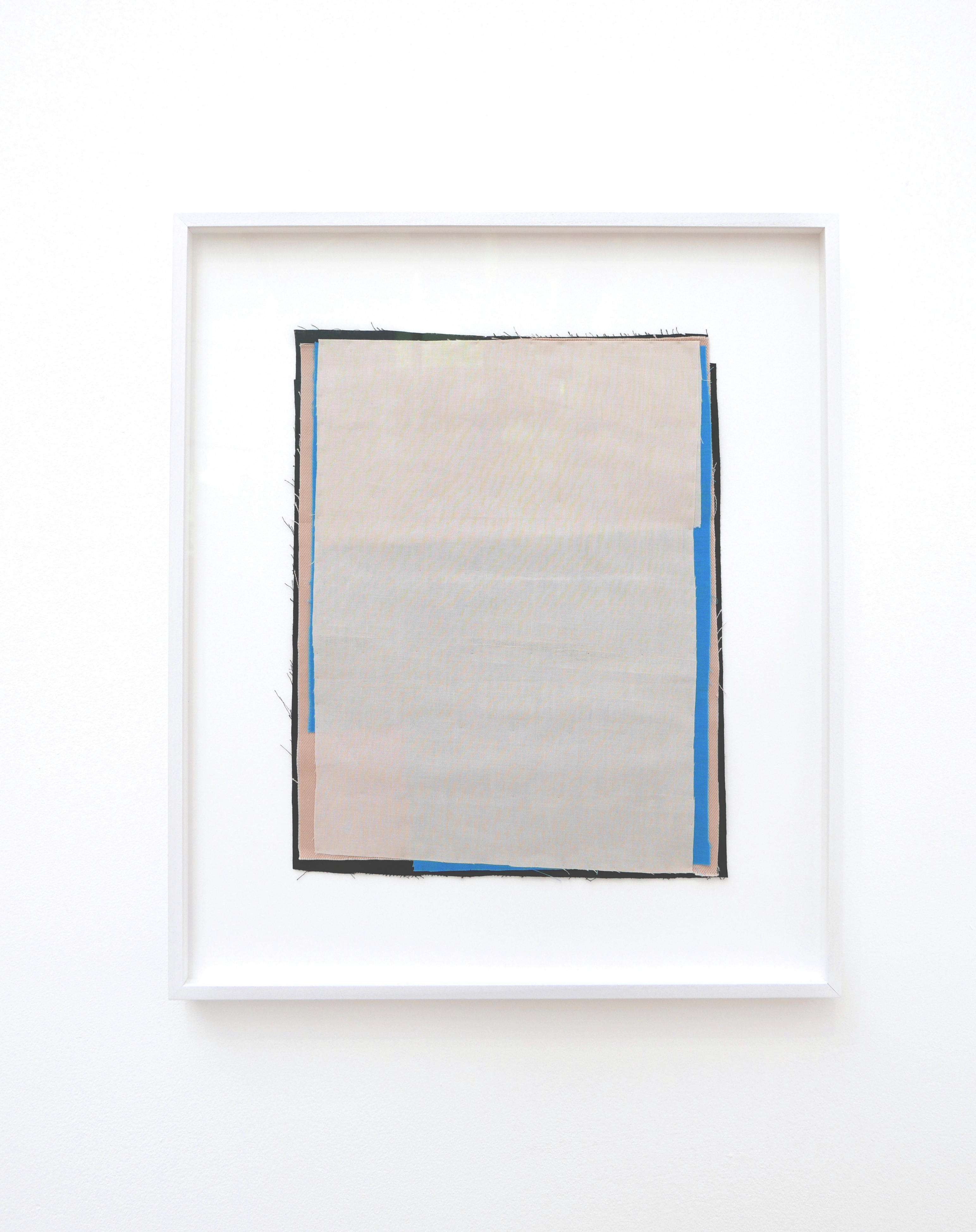 A visible that never stops vanishing 2023, 50h x 45w x 3.5d Fabric collage, stitch. 