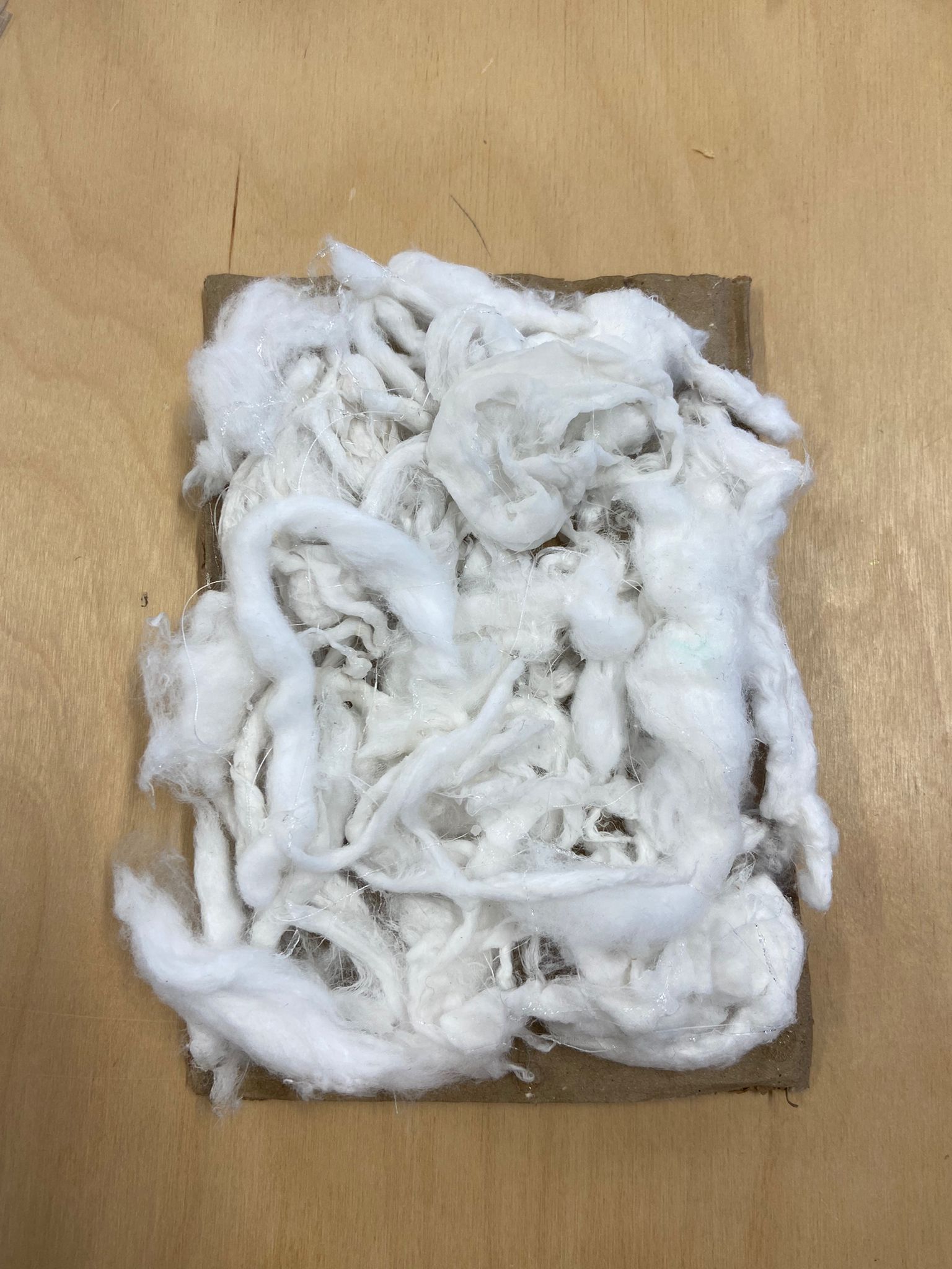 Making the fibres of paper in a large scale.