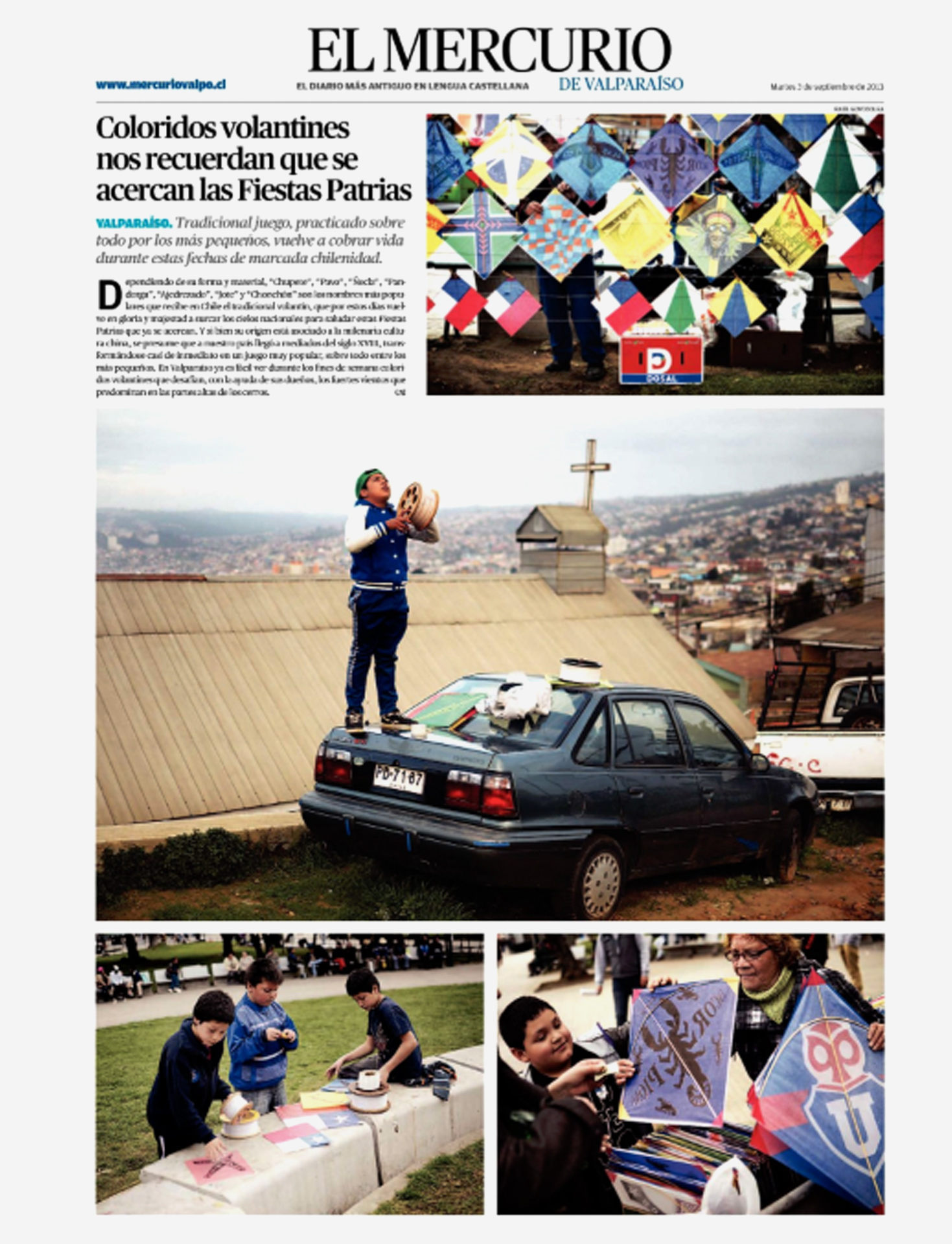 P&aacute;gina gr&aacute;fica Mercurio Valpo.