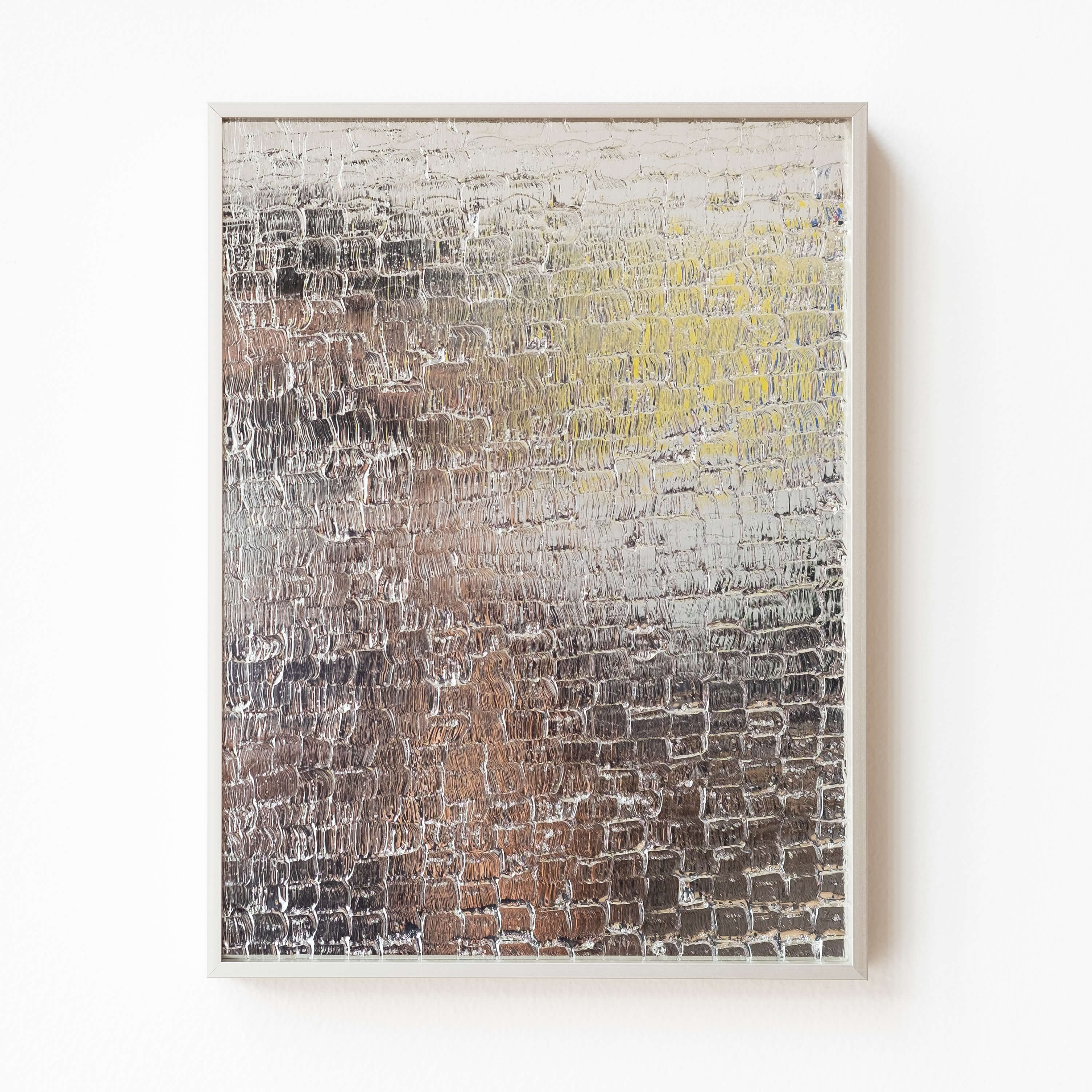 RIS 30, 2020, Acrylic on mirror, 12 x9 in