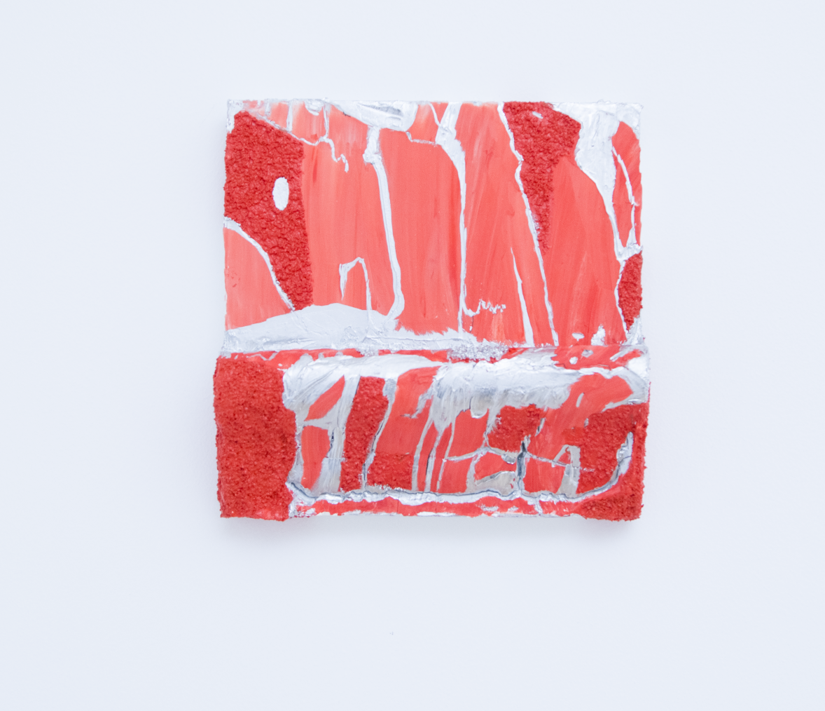 Event Horizon 2025 Acrylic and Volcanic Pumice on Panel 8" x 8"