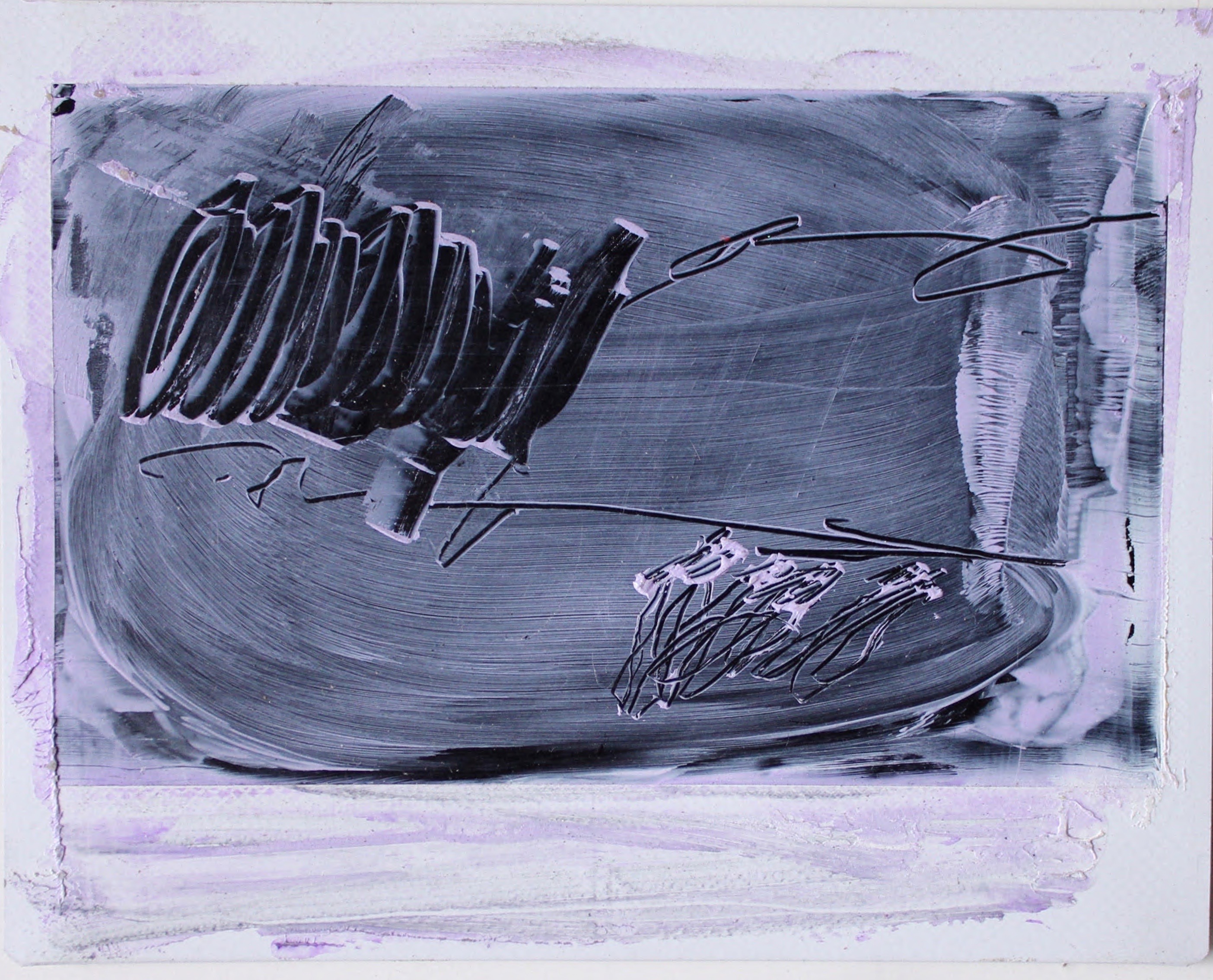 11x8.5cm,mixed media on instant film